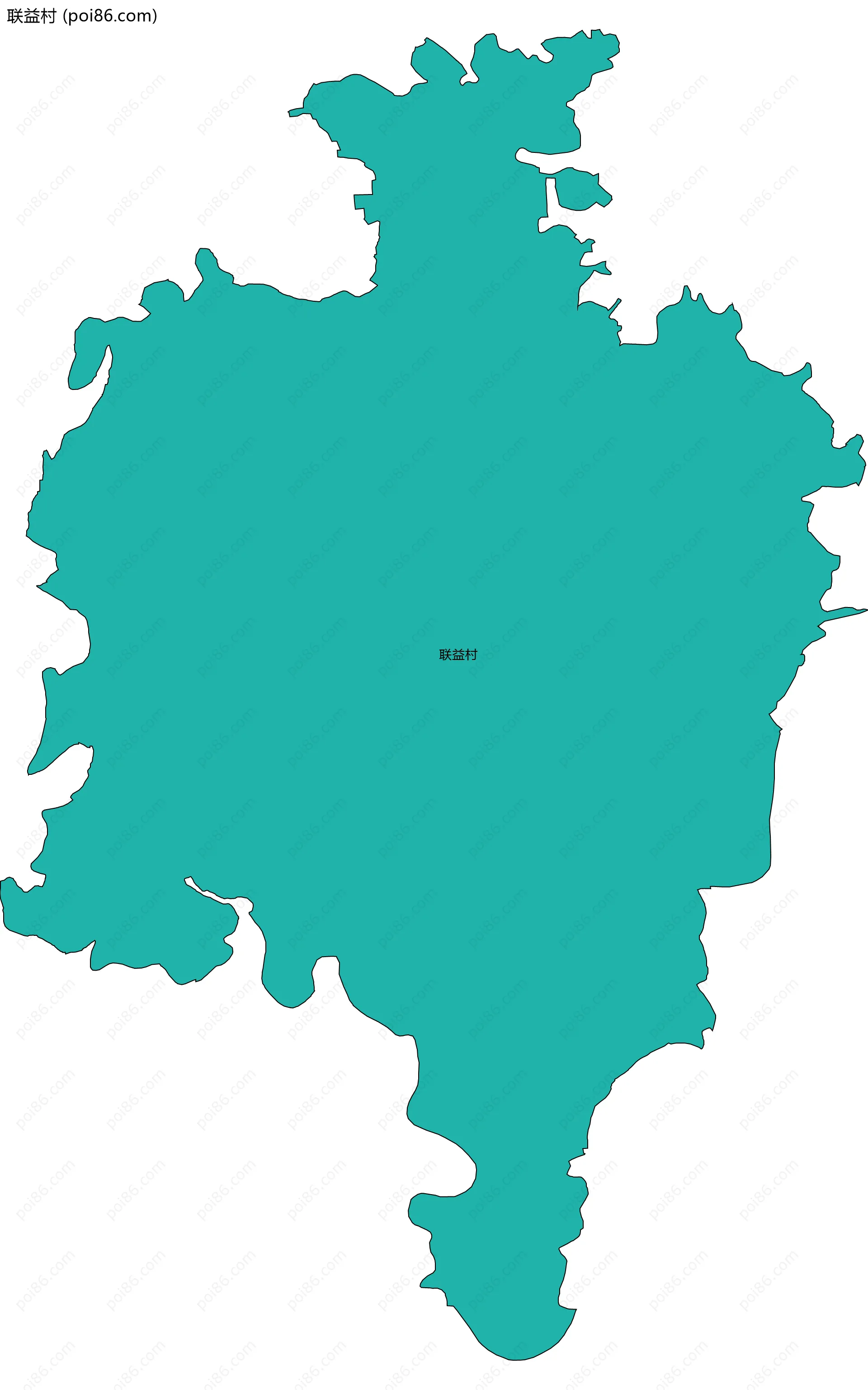 联益村边界地图
