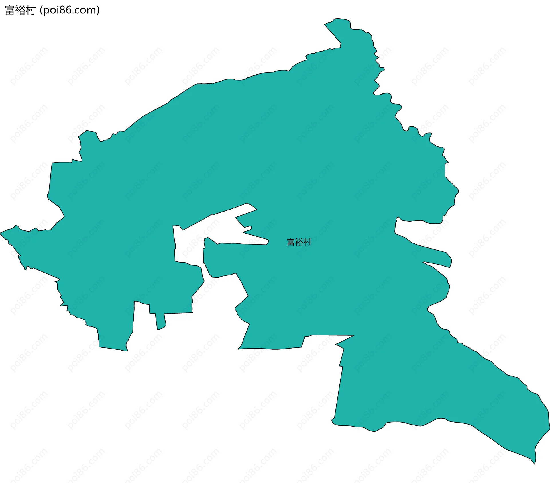 富裕村边界地图