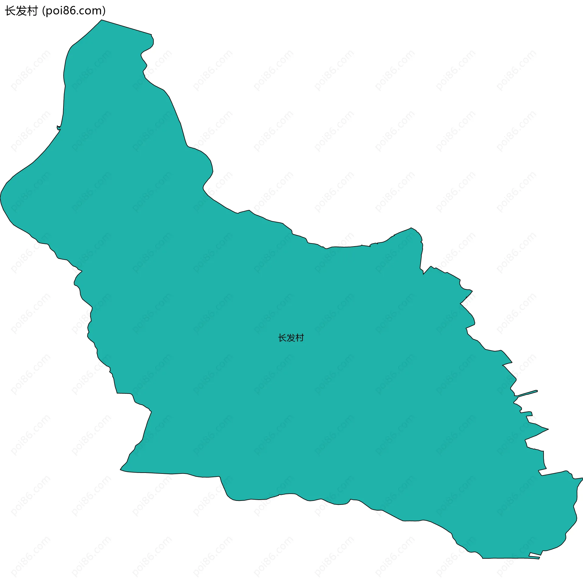 长发村边界地图