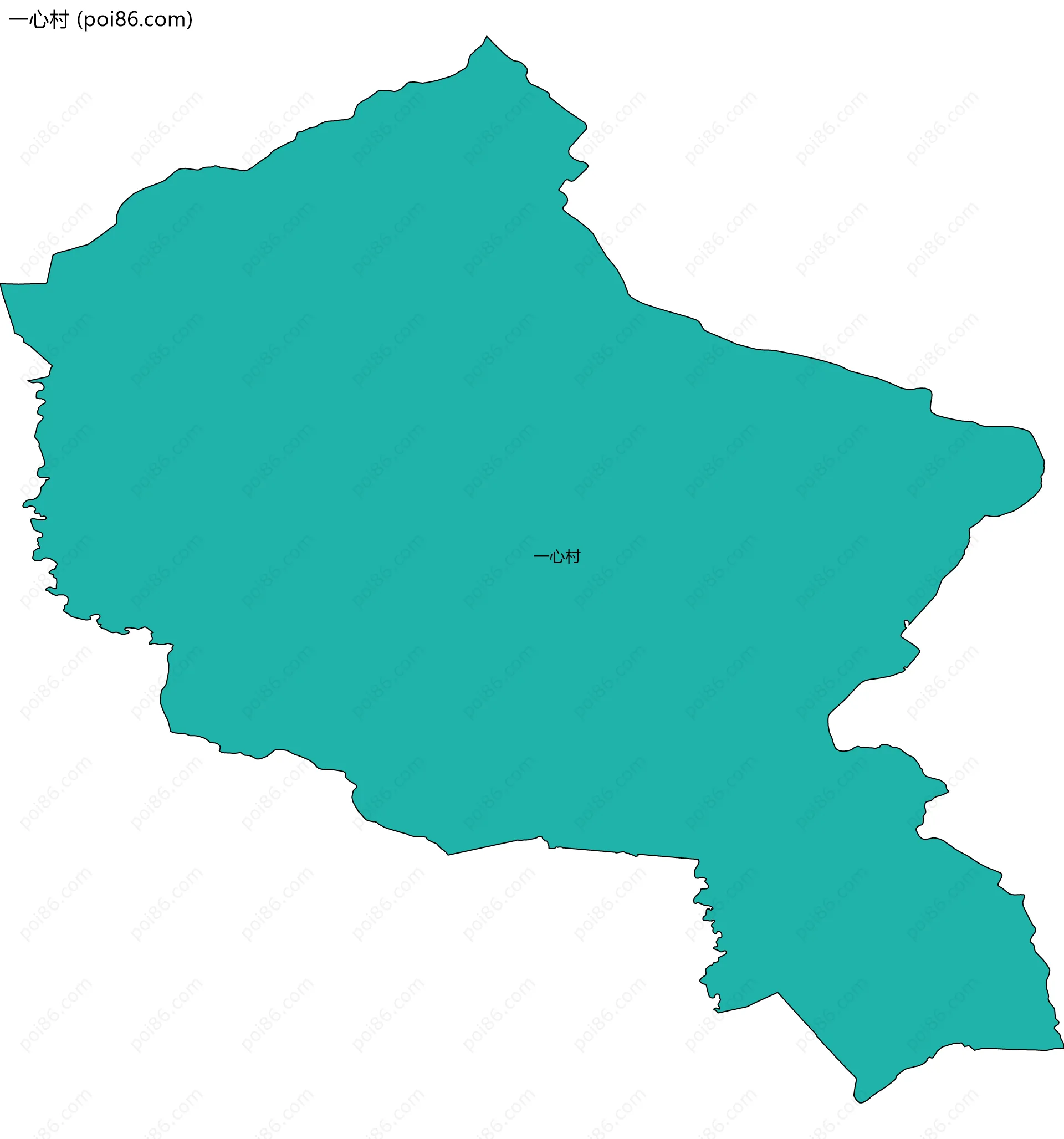 一心村边界地图