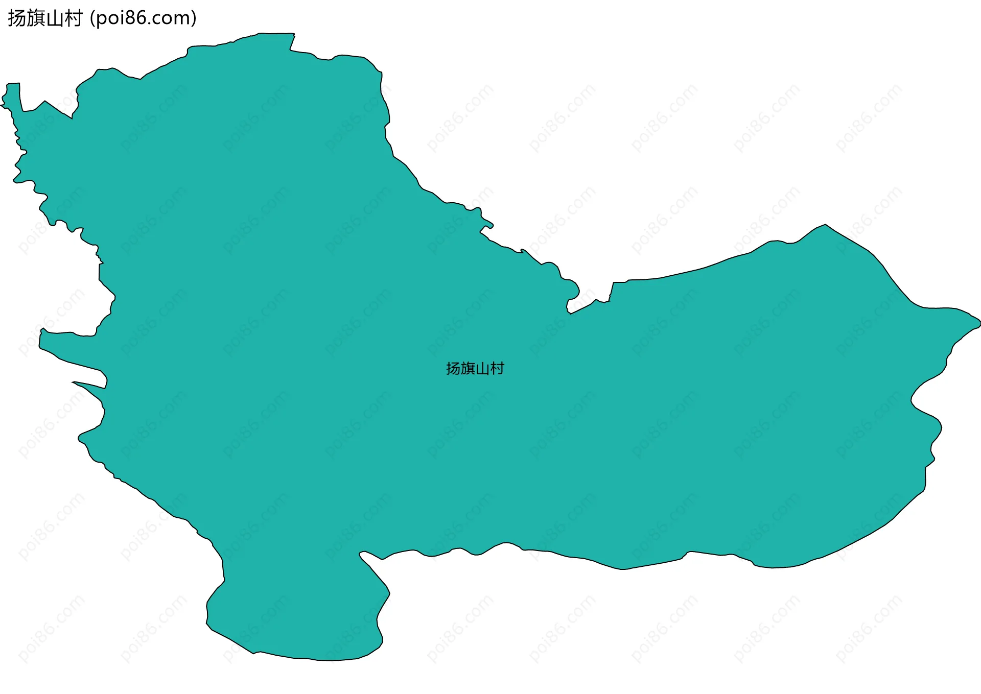 扬旗山村边界地图
