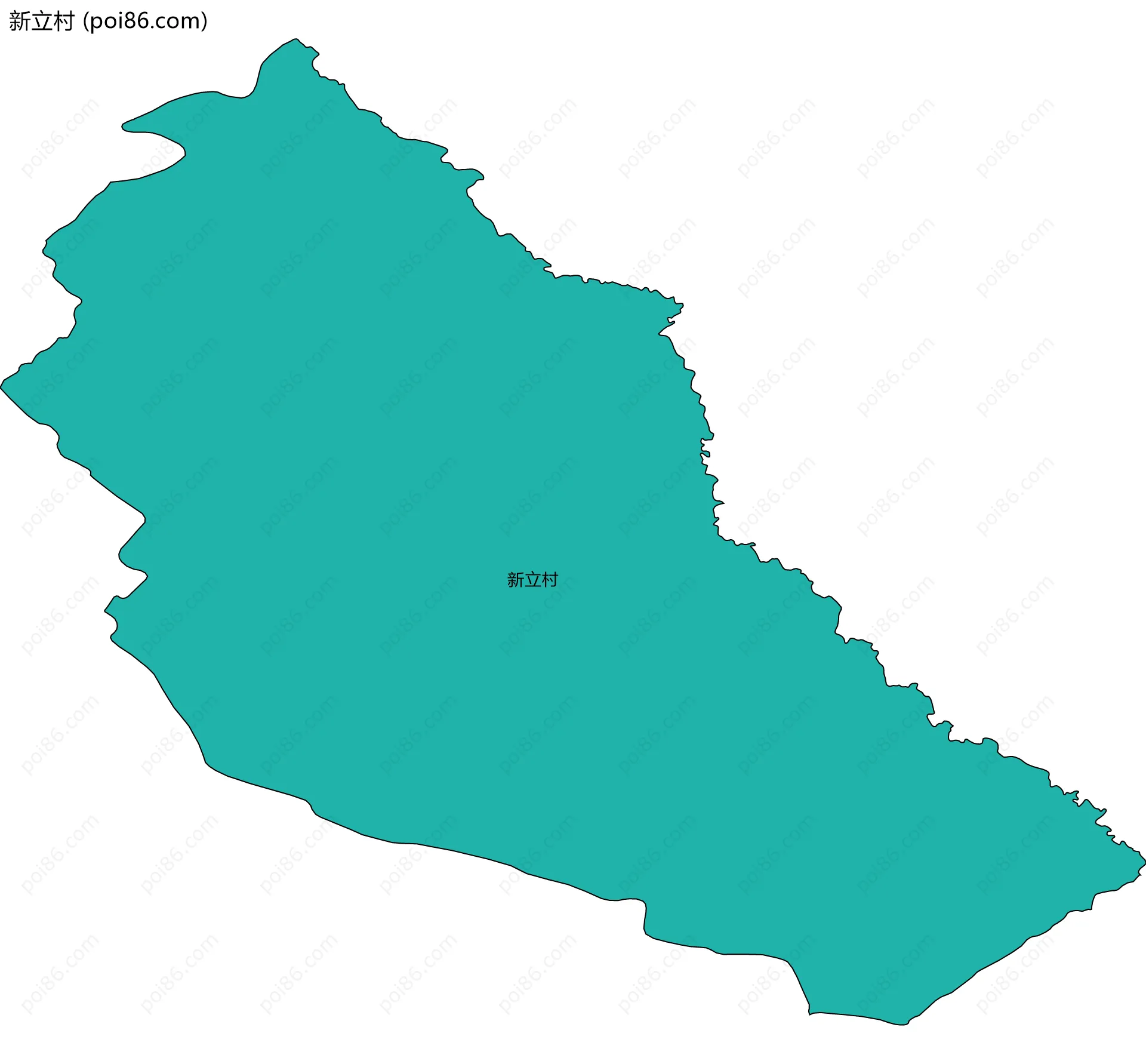新立村边界地图