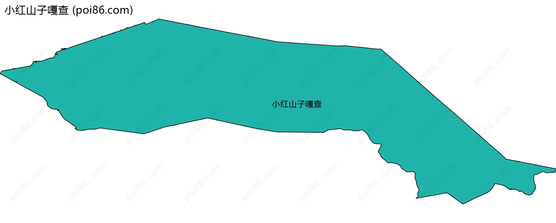 小红山子嘎查边界地图