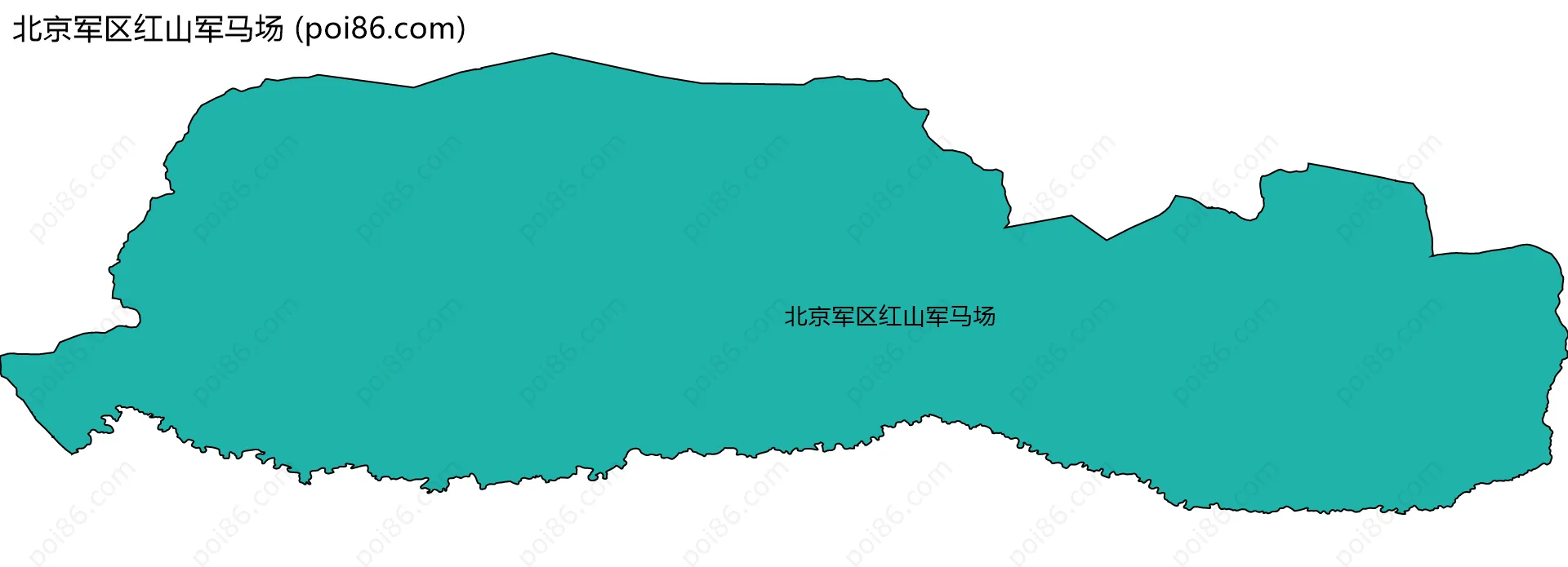 北京军区红山军马场边界地图