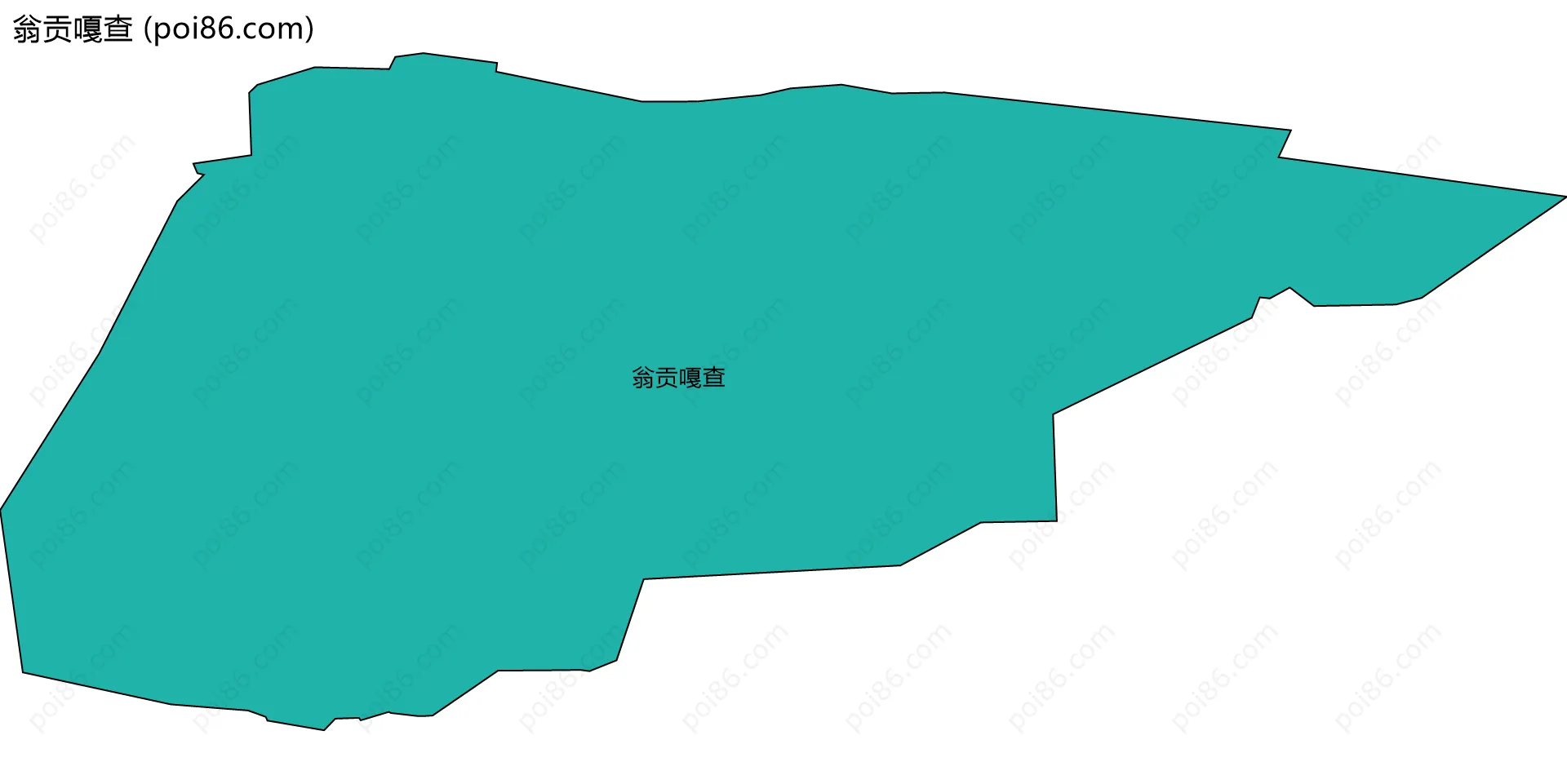 翁贡嘎查边界地图