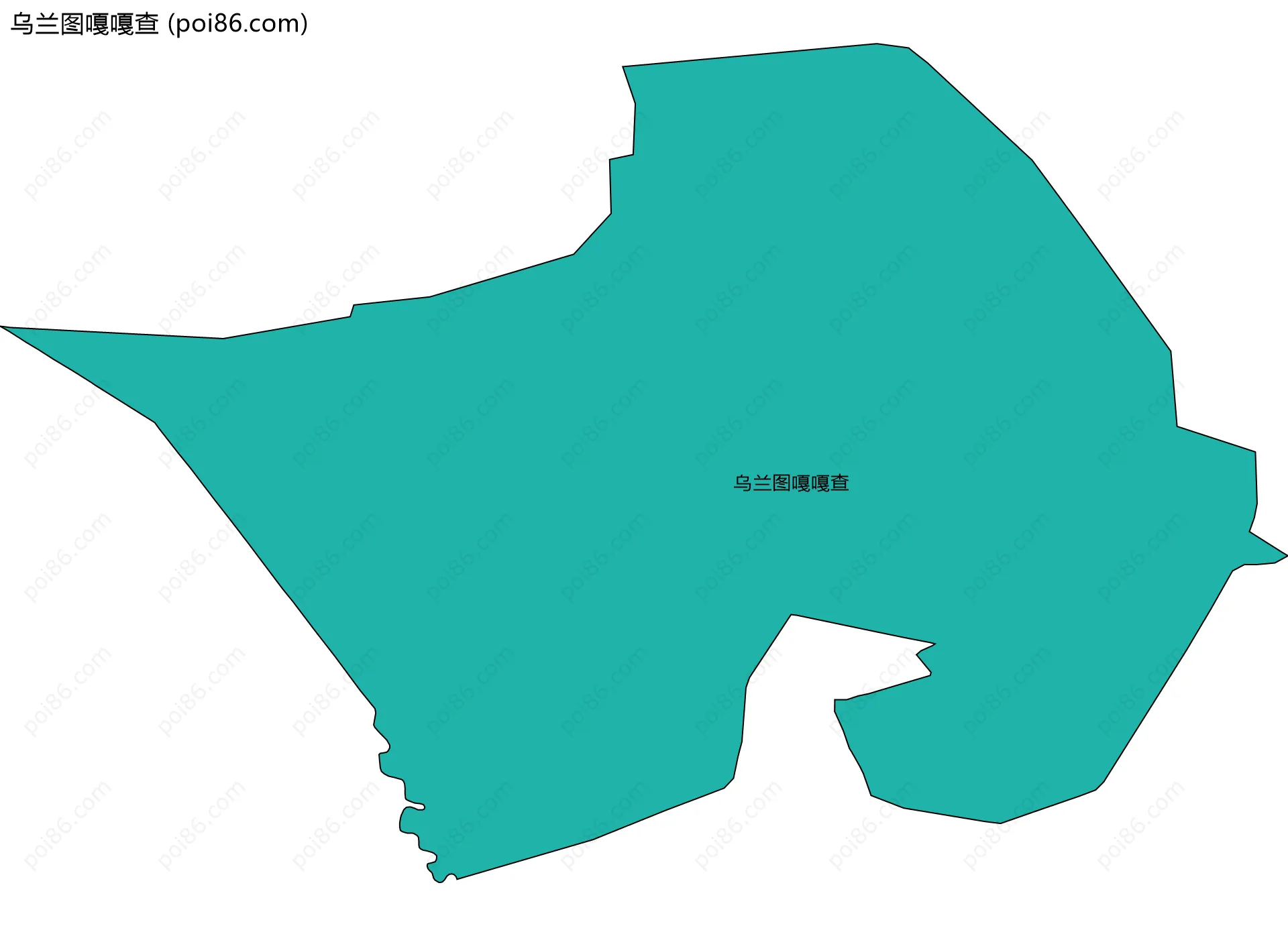 乌兰图嘎嘎查边界地图