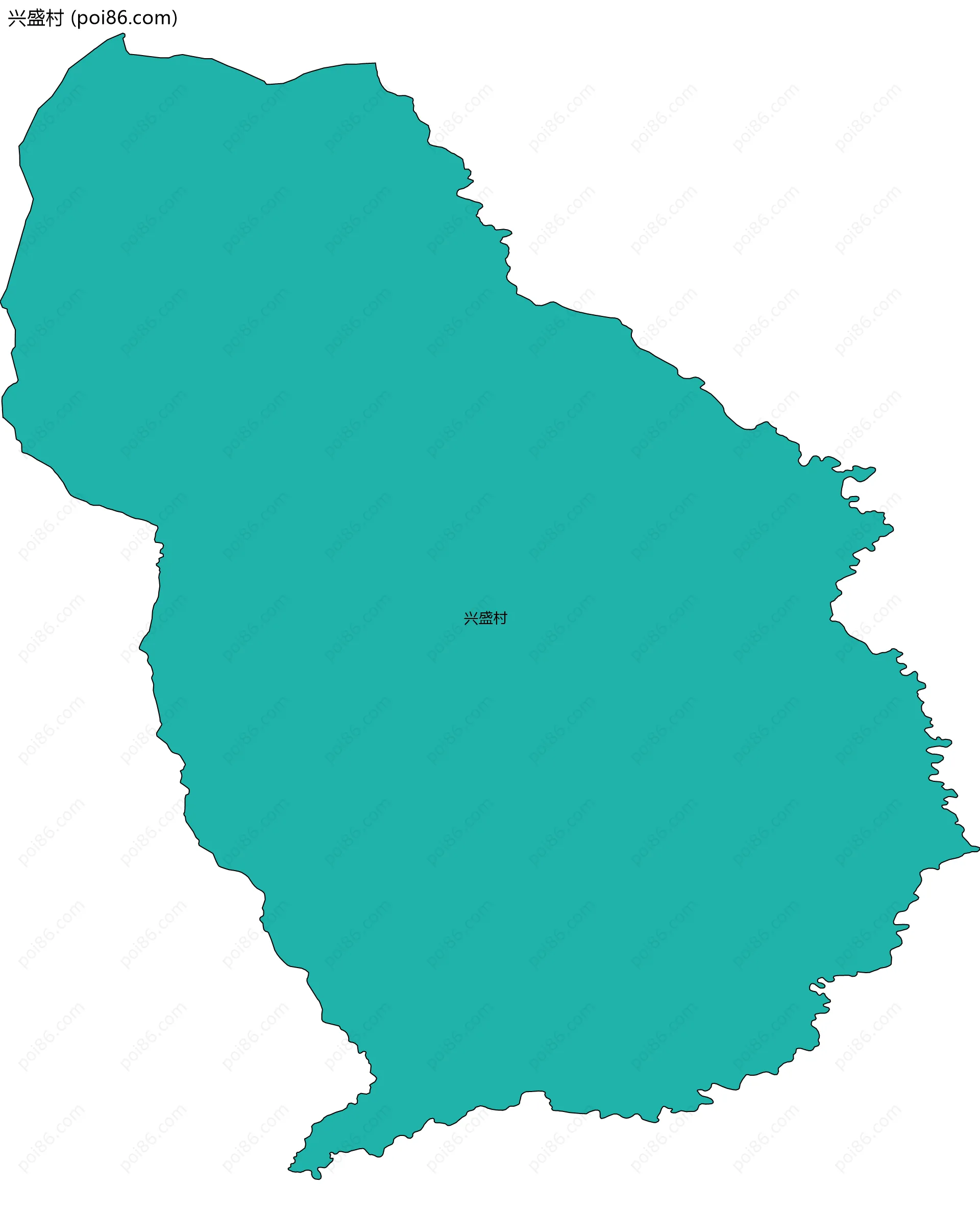 兴盛村边界地图