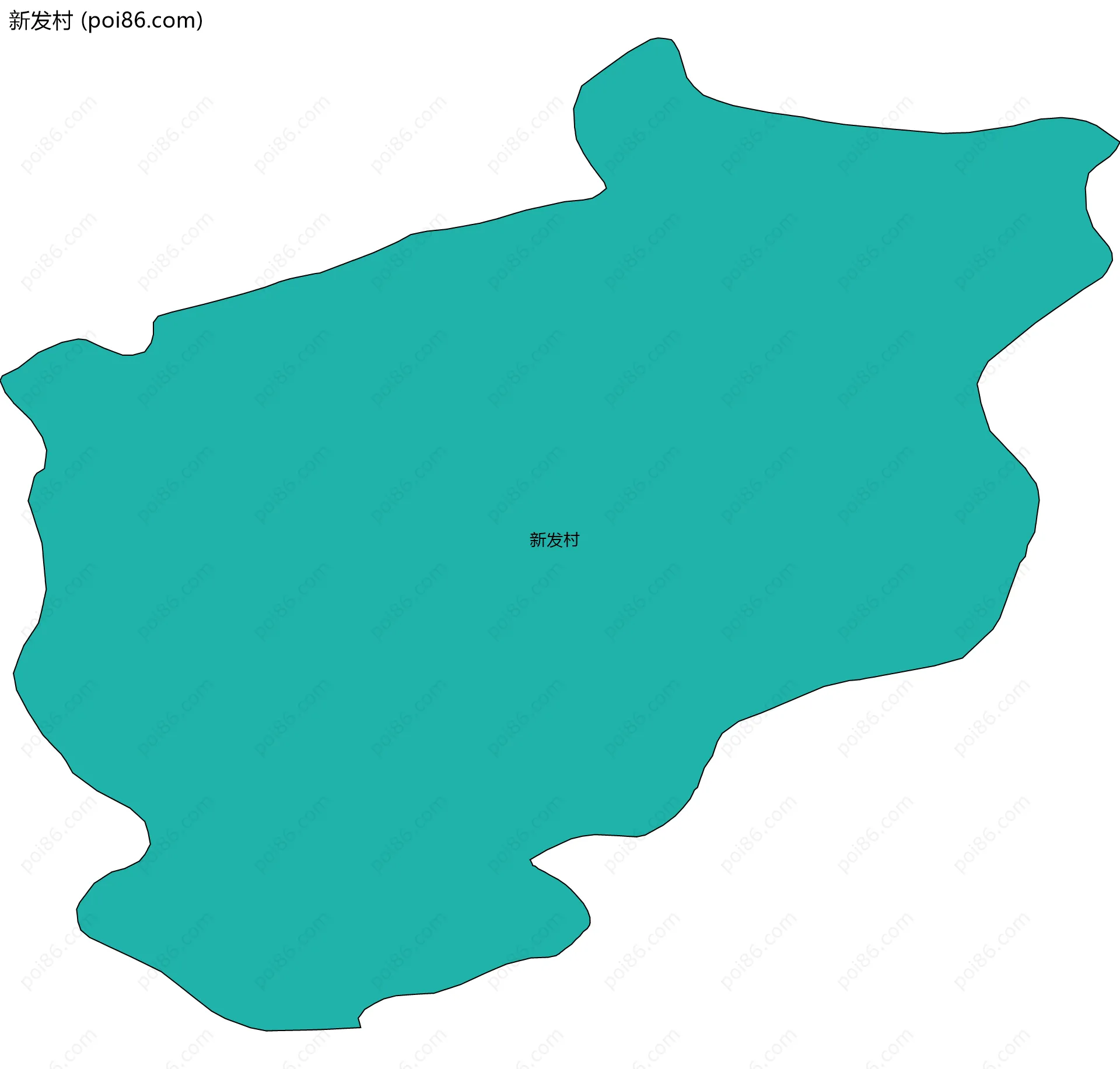 新发村边界地图