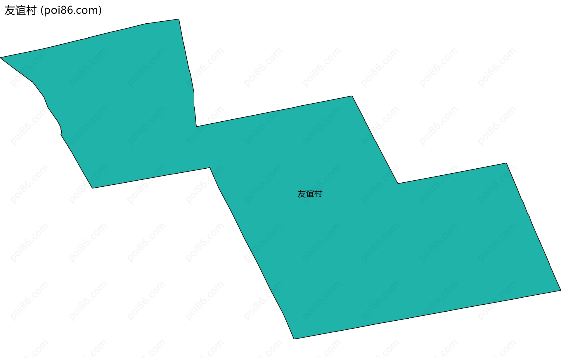 友谊村边界地图