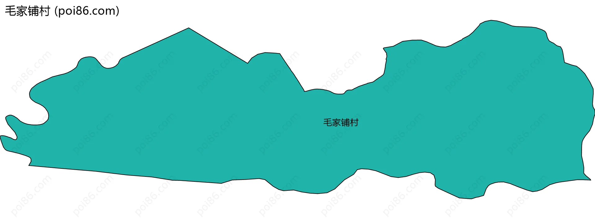 毛家铺村边界地图