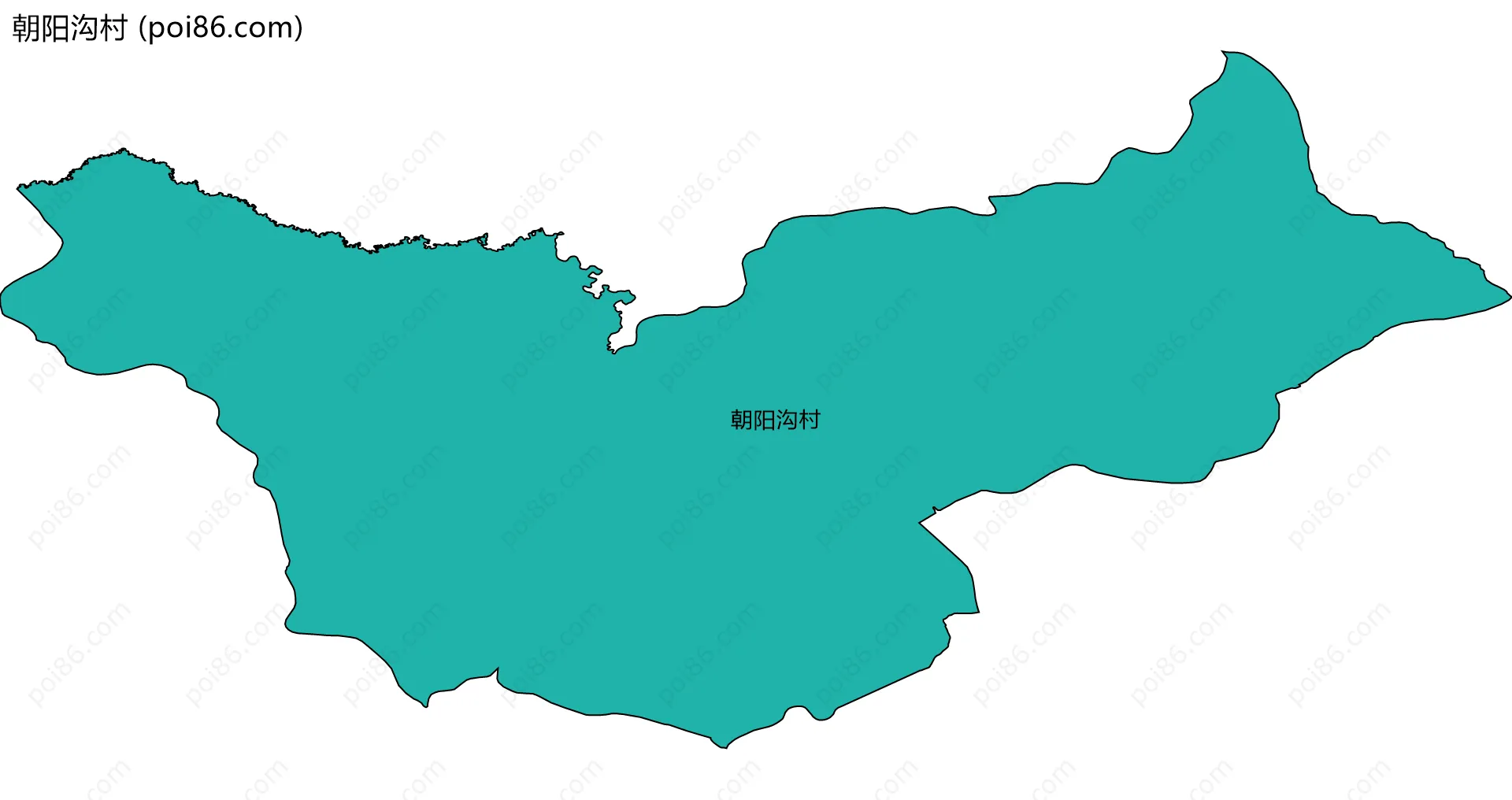 朝阳沟村边界地图