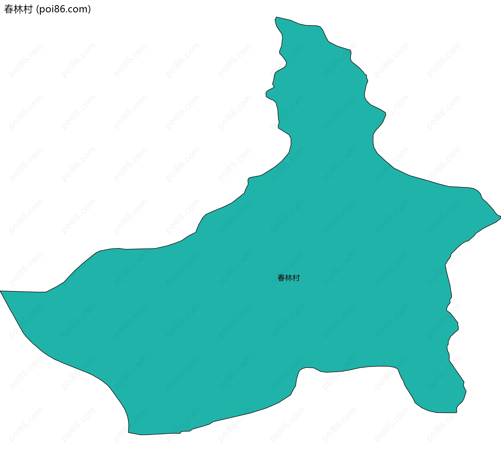 春林村边界地图