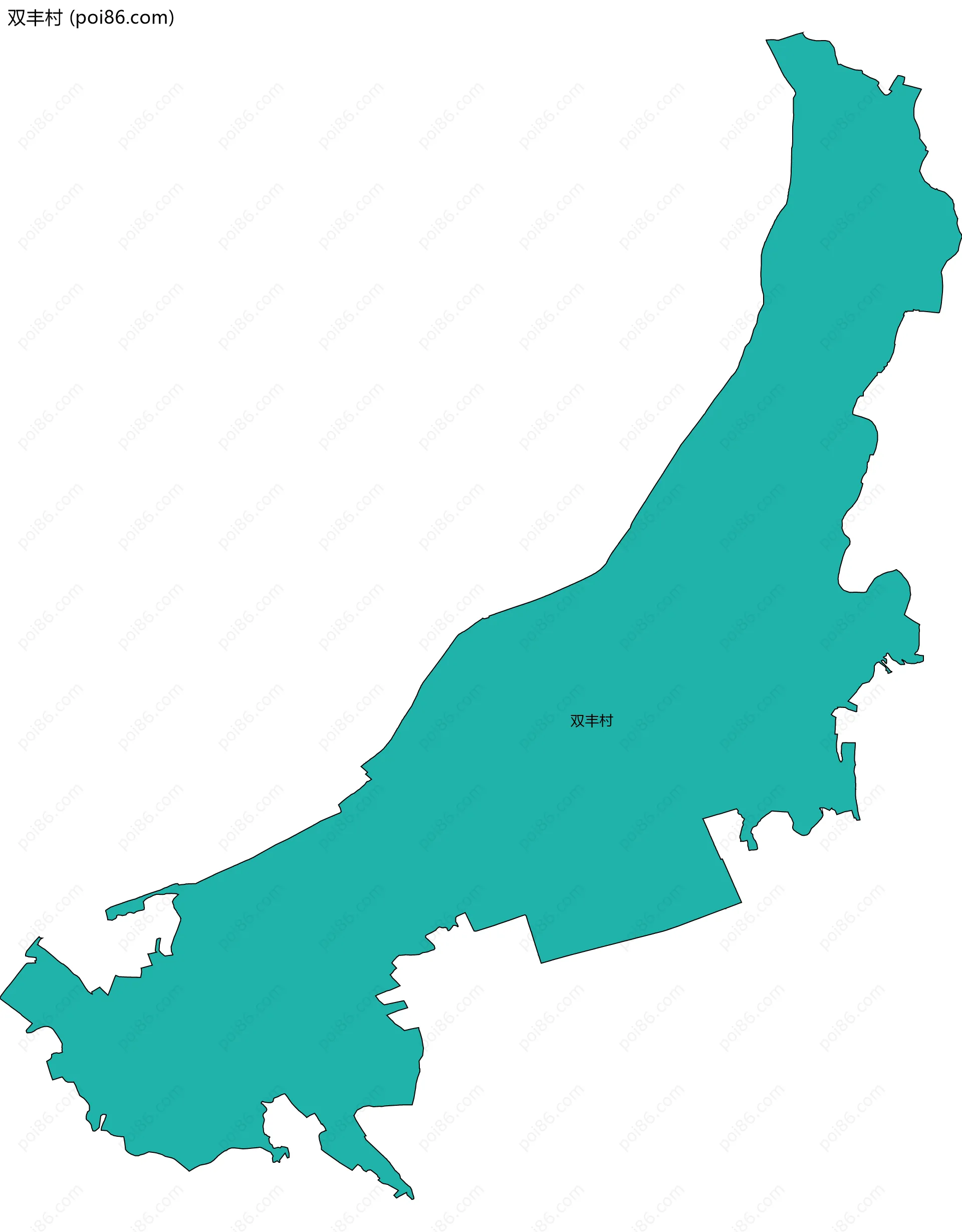 双丰村边界地图