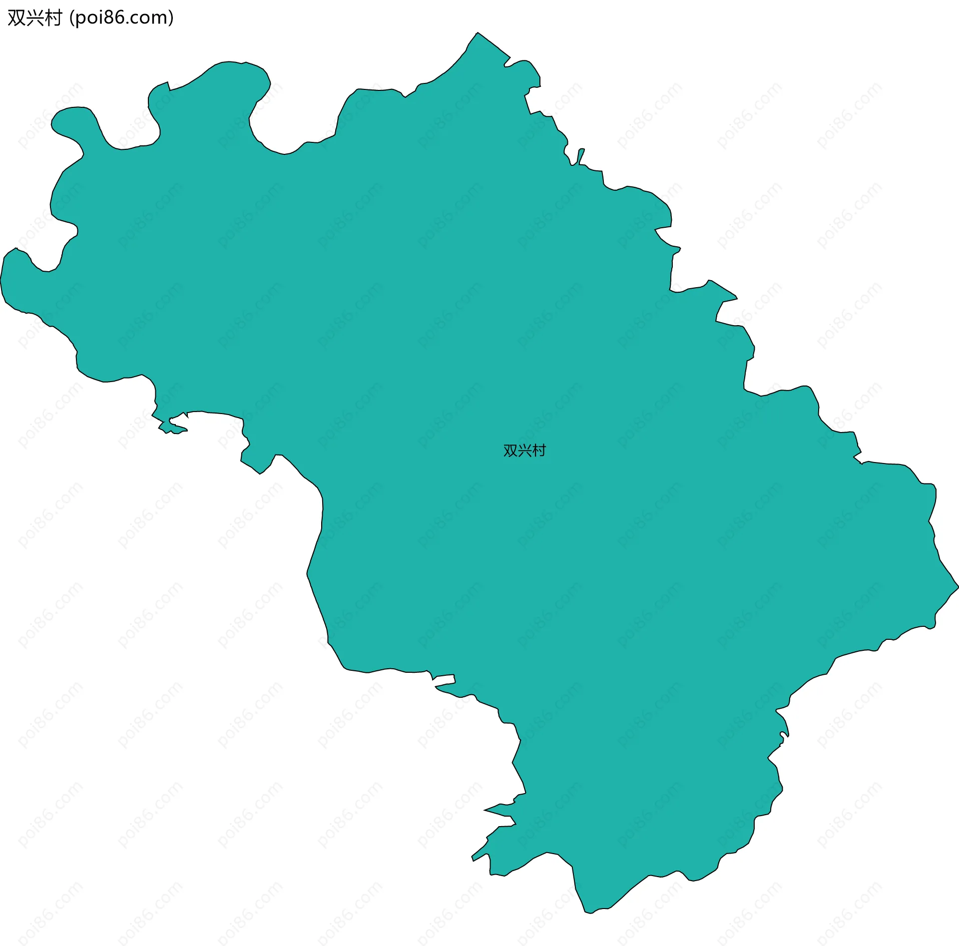 双兴村边界地图