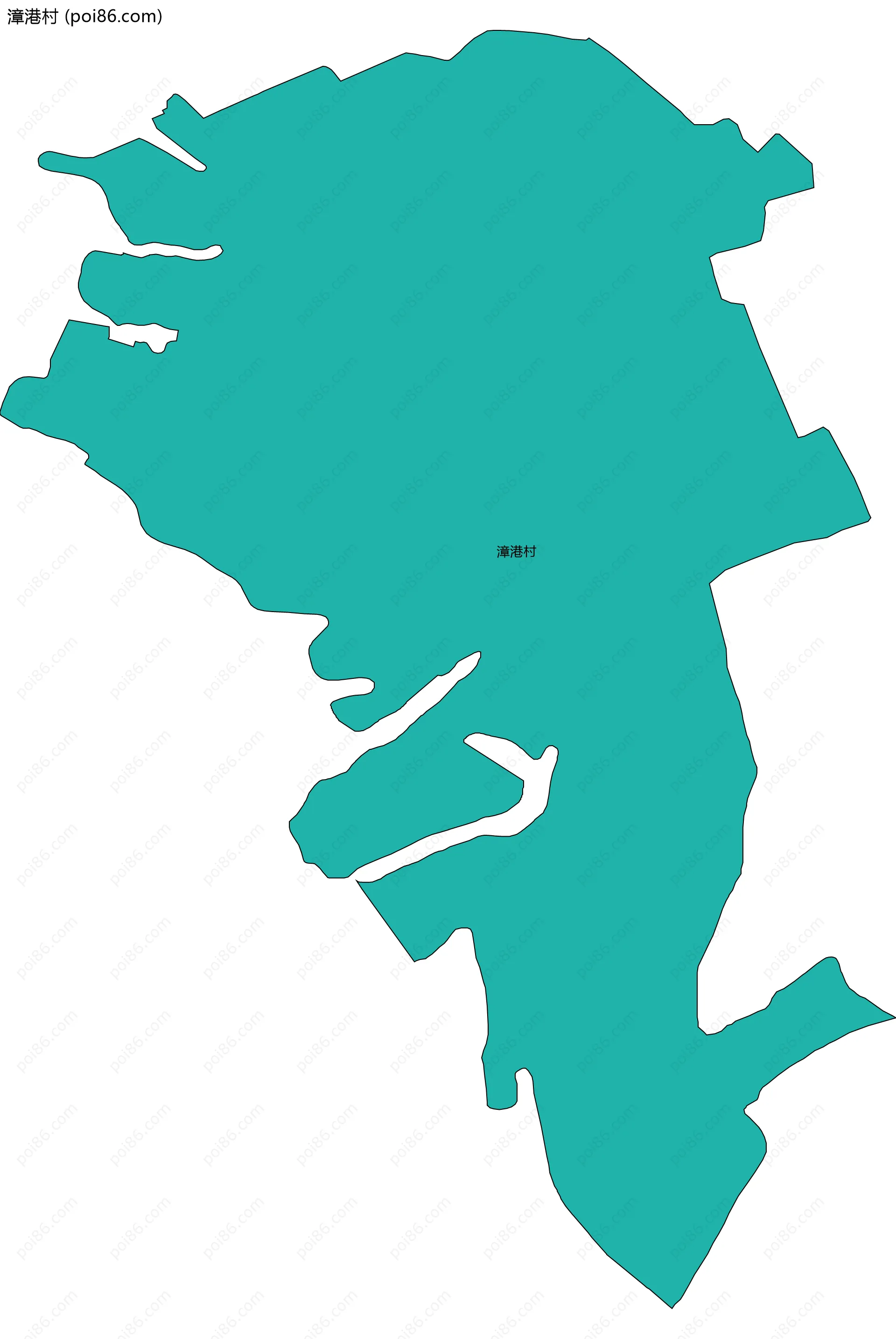 漳港村边界地图