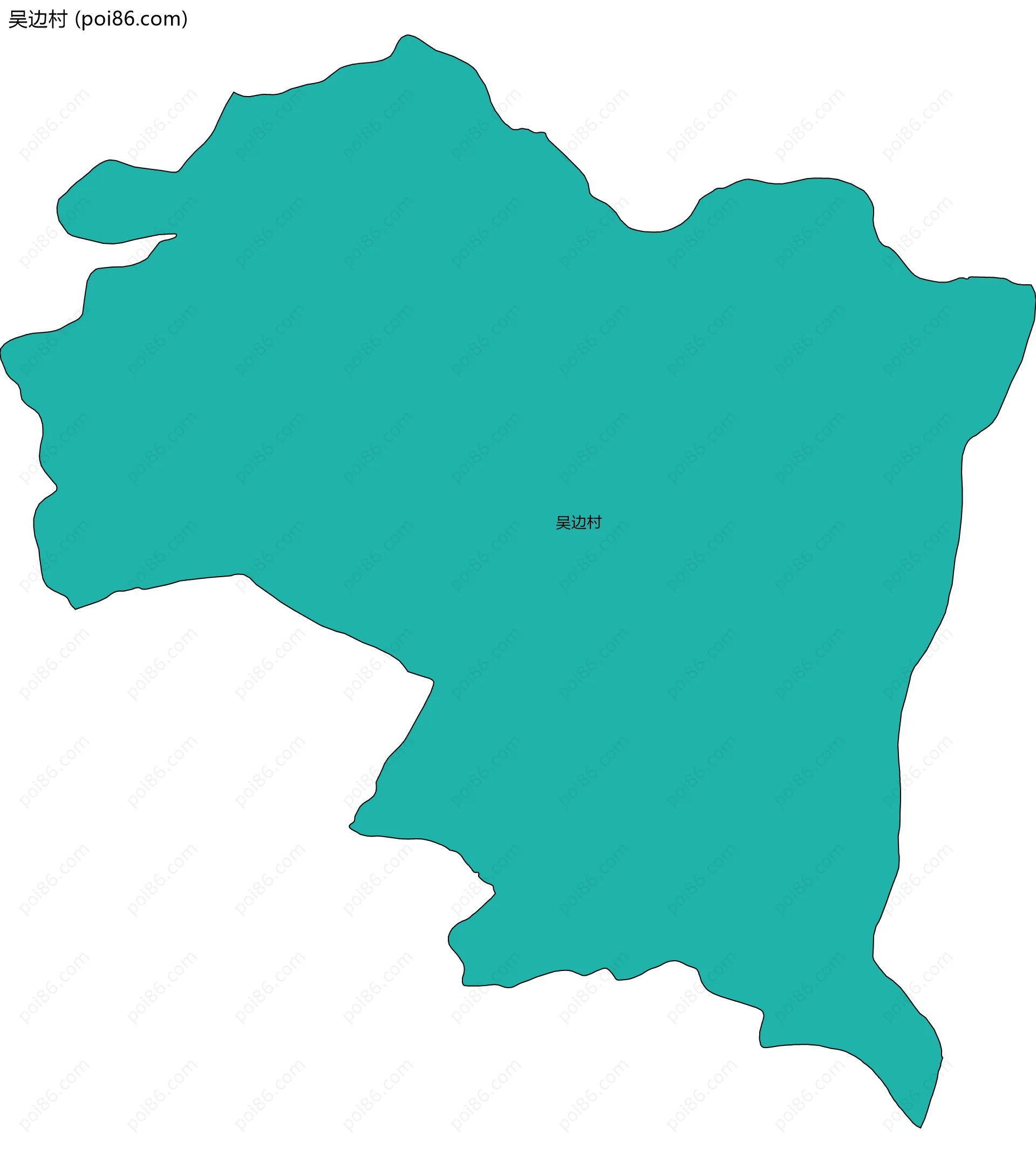 吴边村边界地图