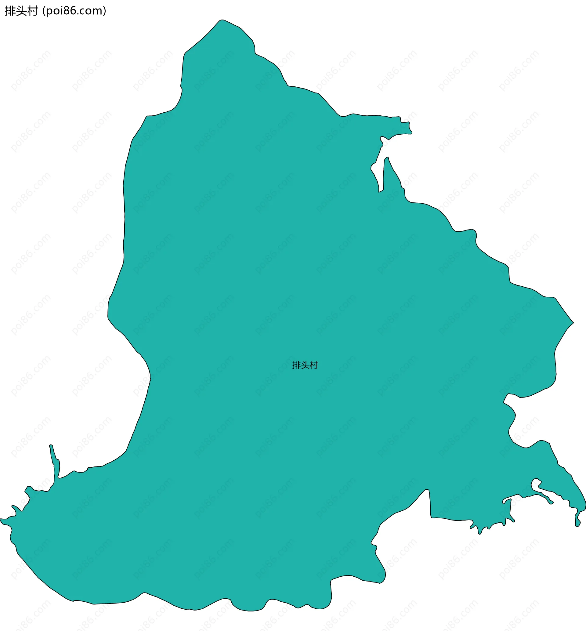 排头村边界地图