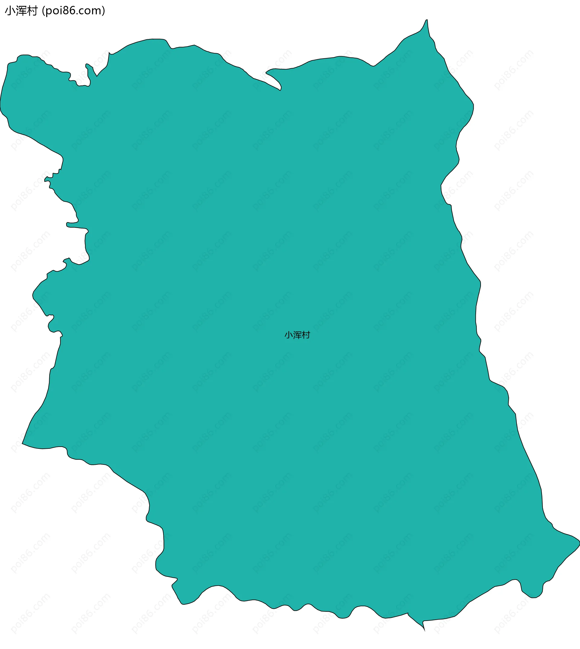 小浑村边界地图
