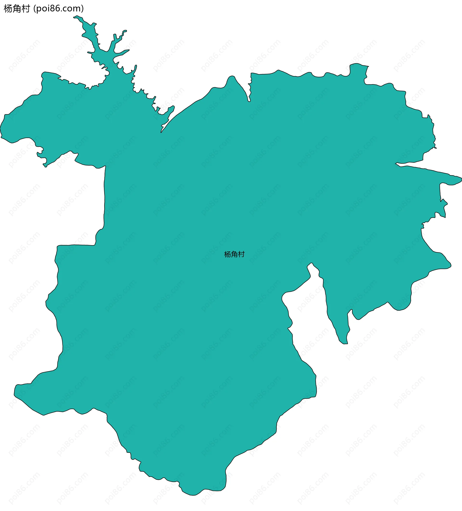 杨角村边界地图
