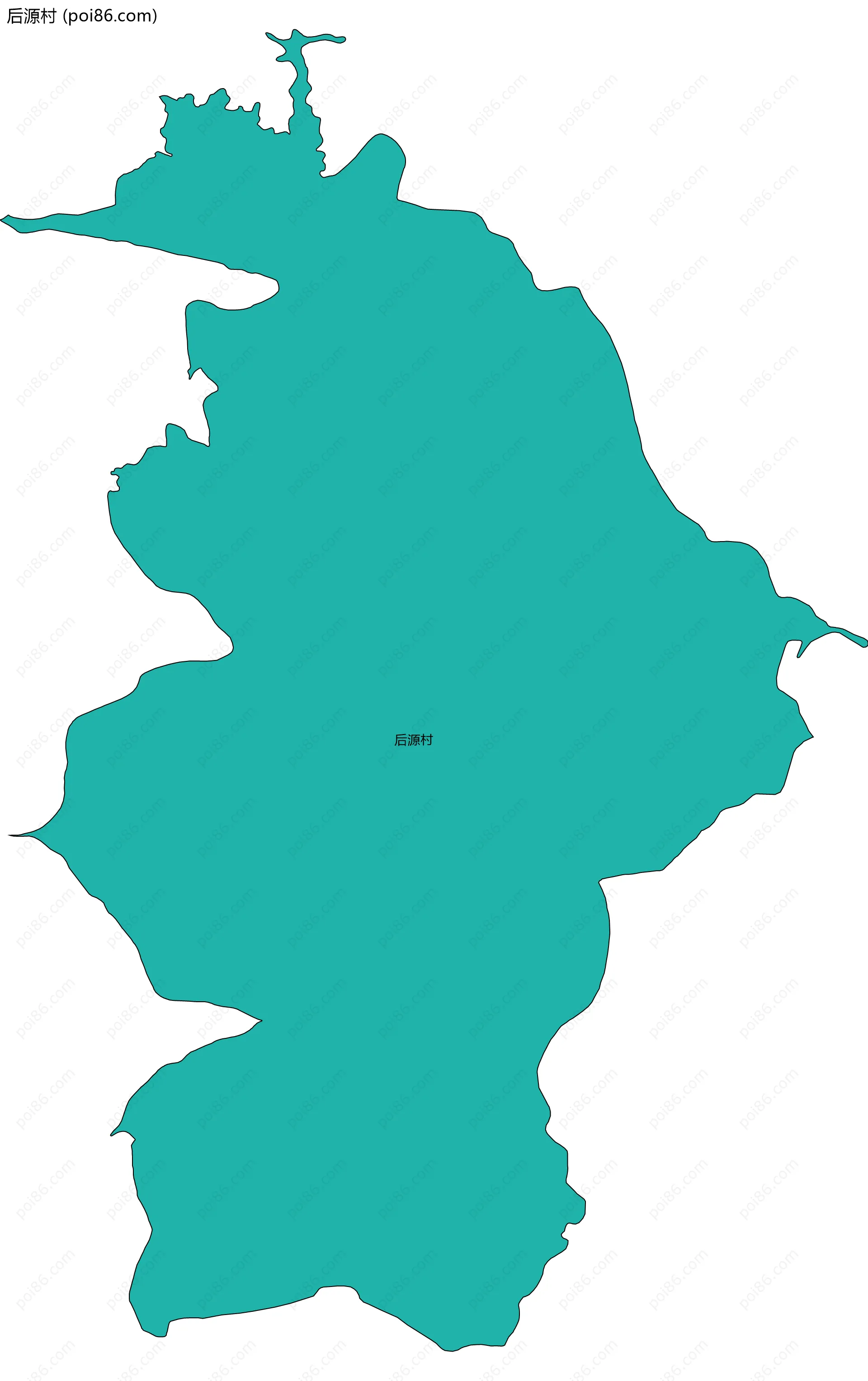 后源村边界地图