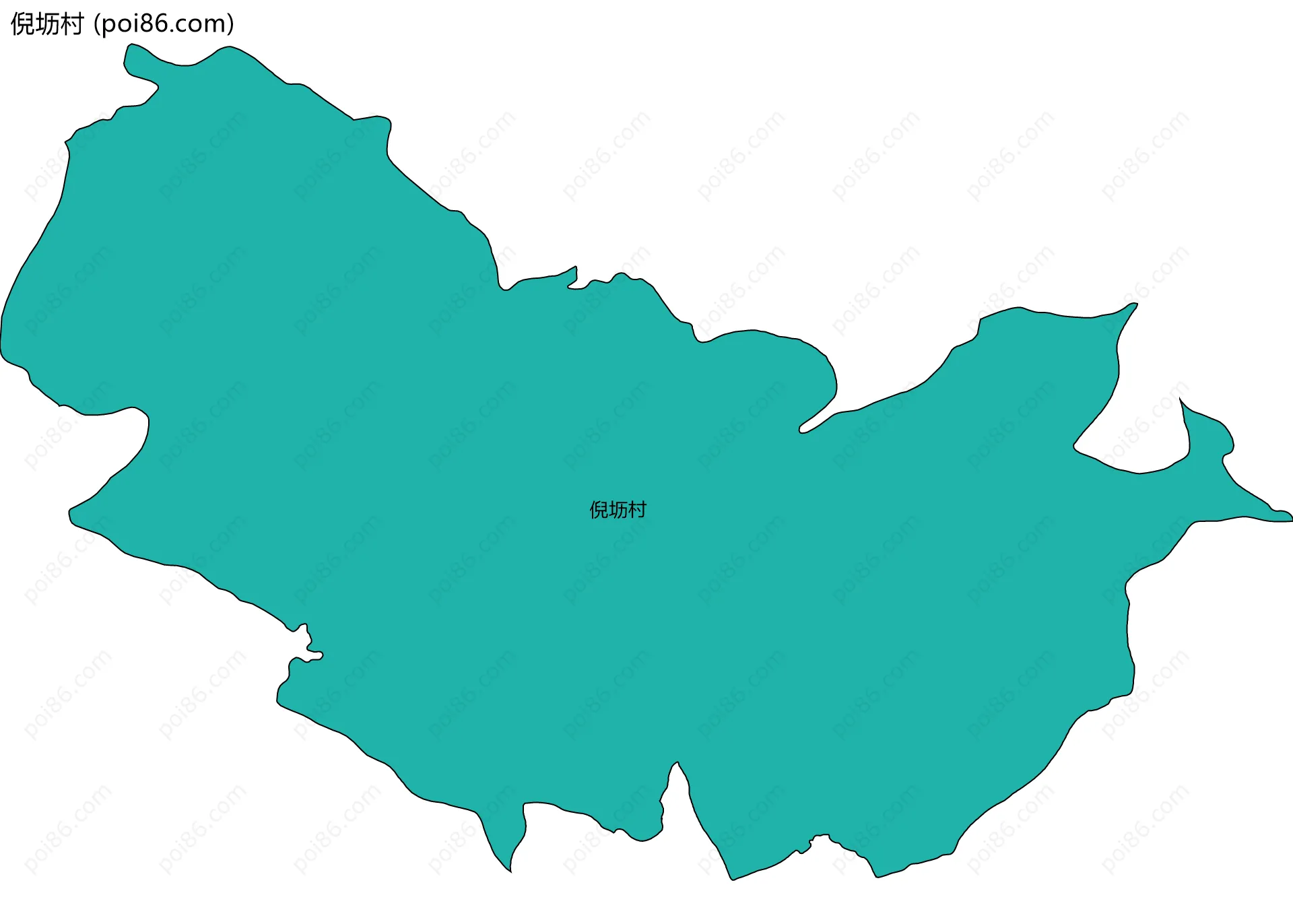 倪坜村边界地图