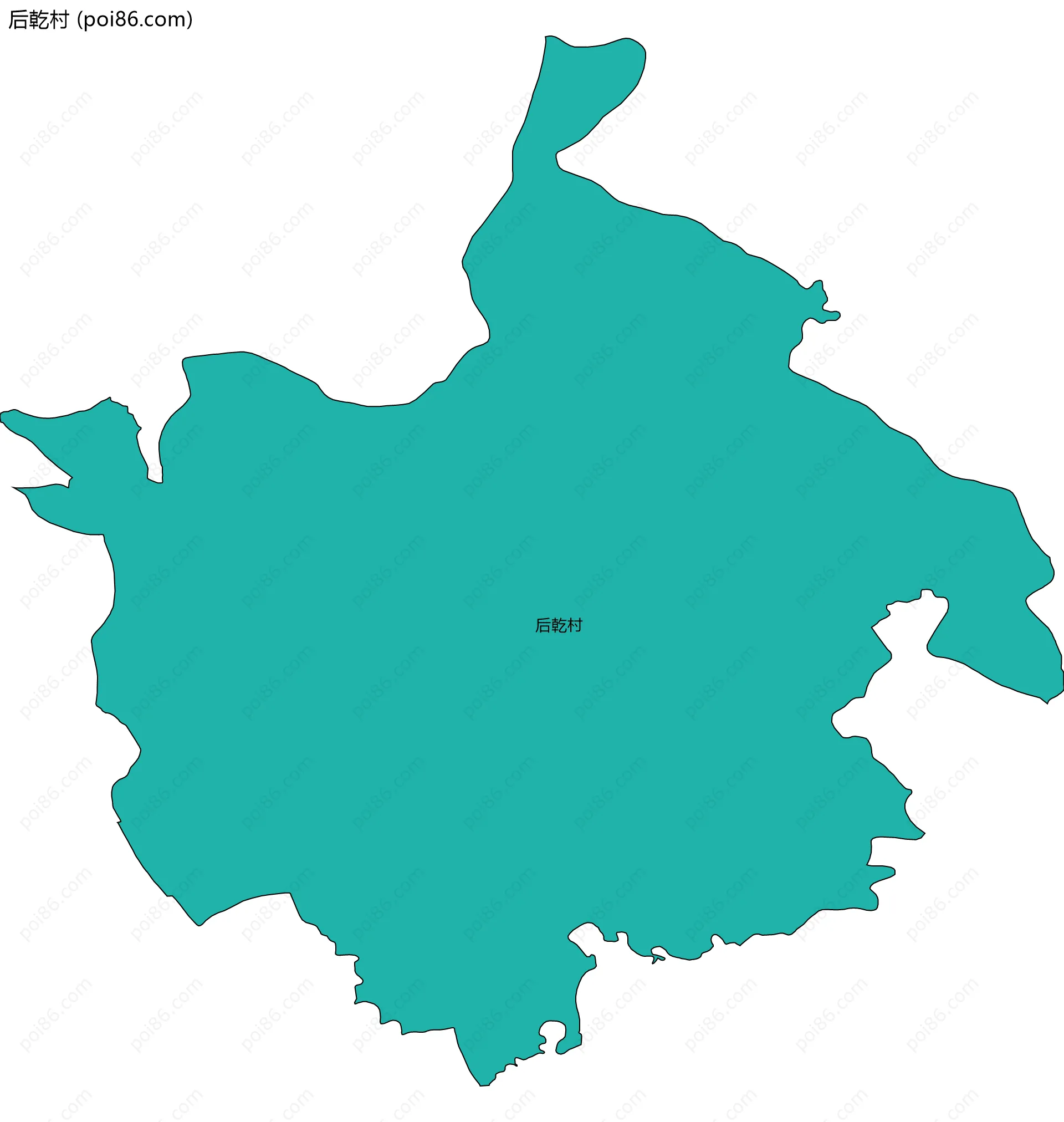 后乾村边界地图