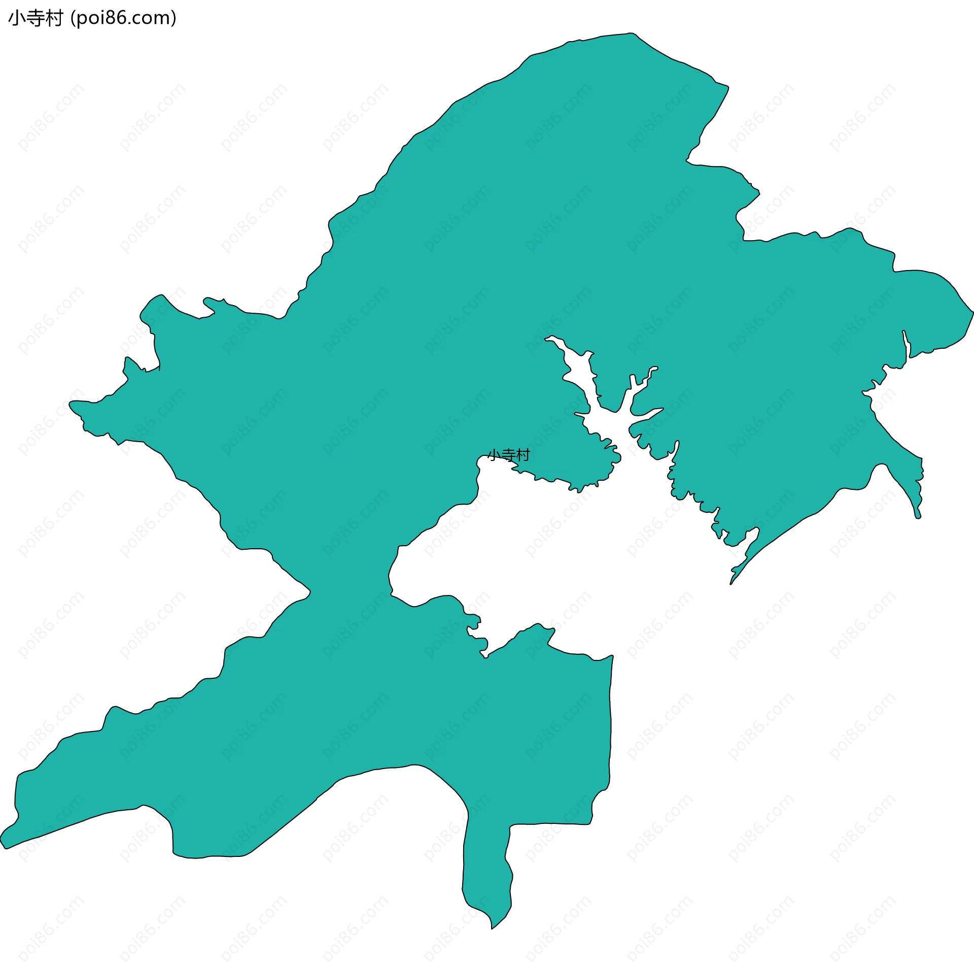 小寺村边界地图