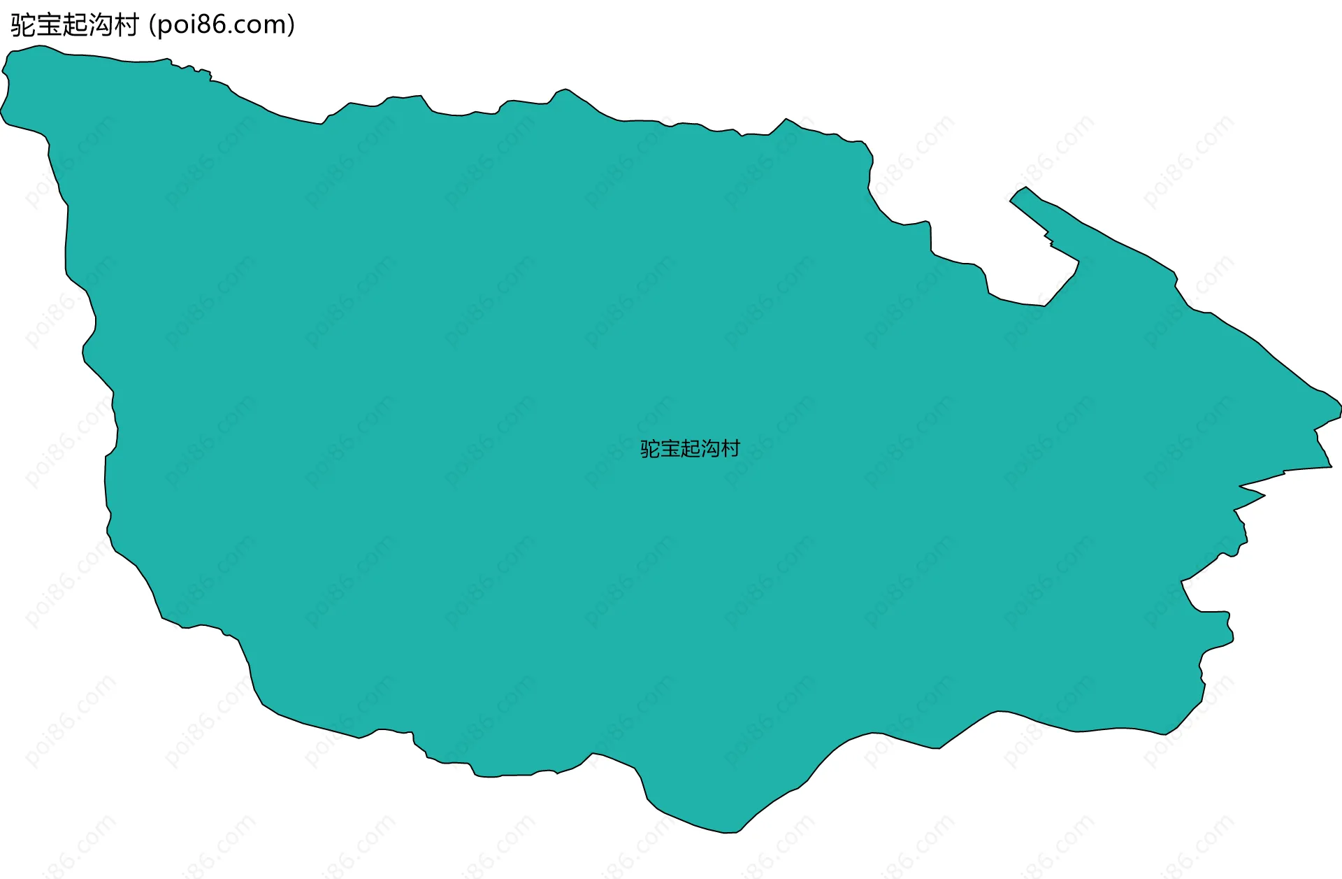 驼宝起沟村边界地图