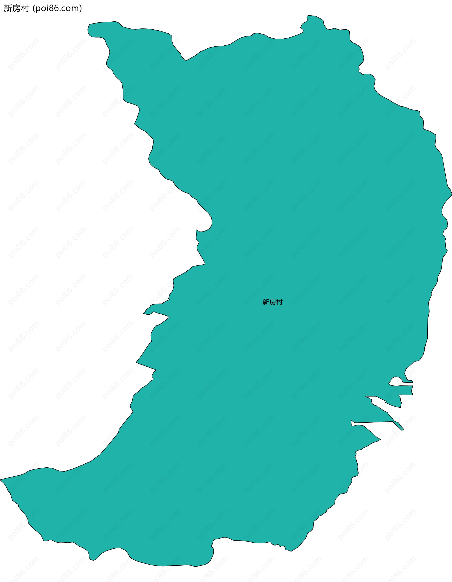 新房村边界地图