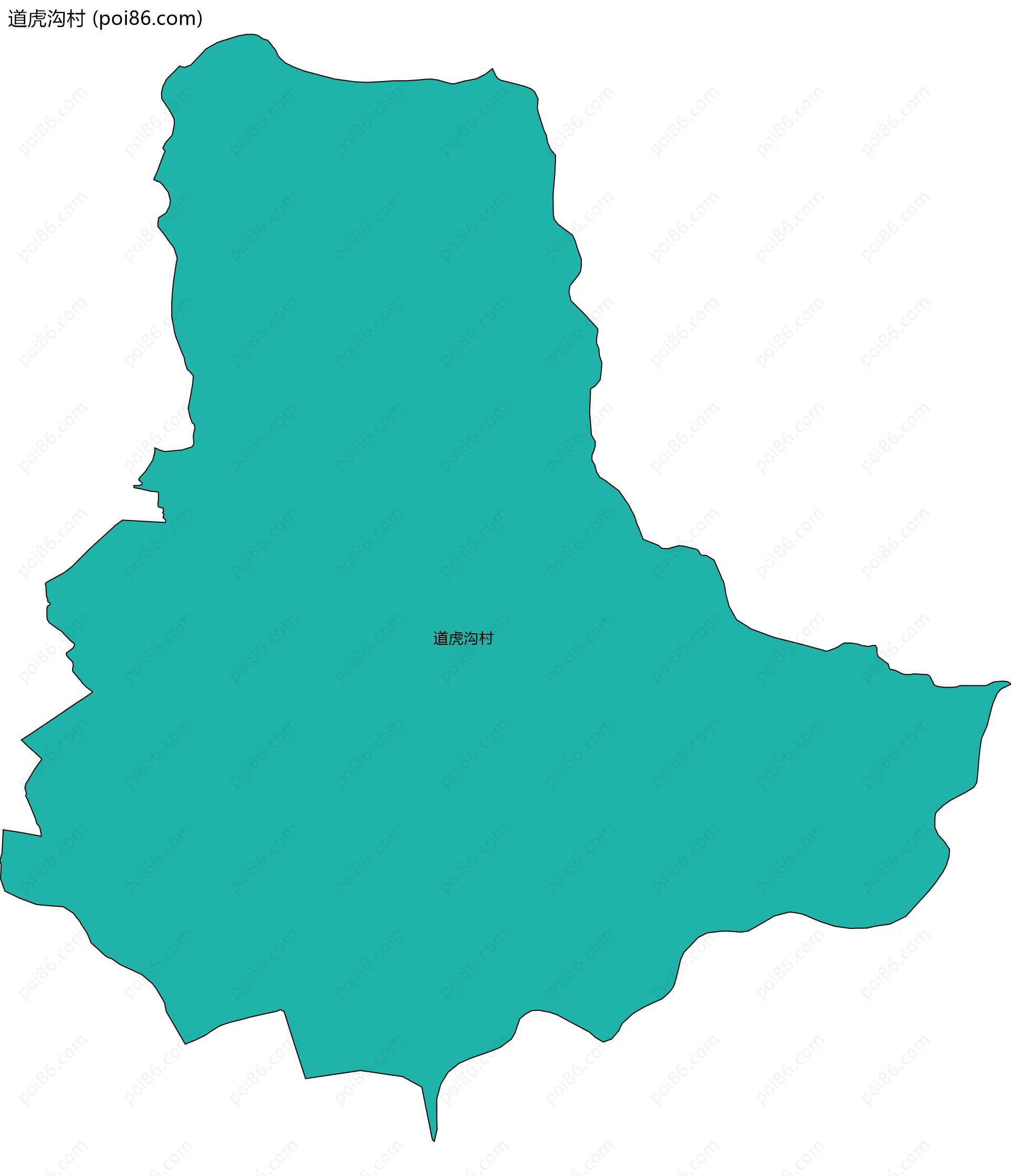道虎沟村边界地图
