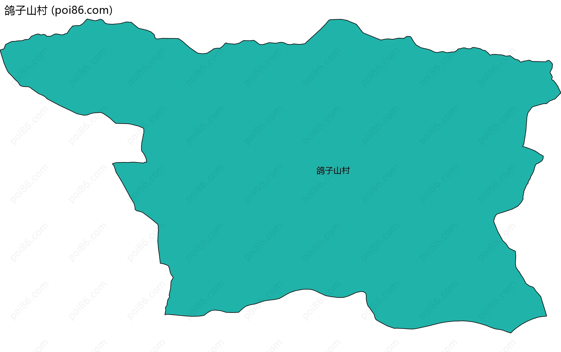 鸽子山村边界地图