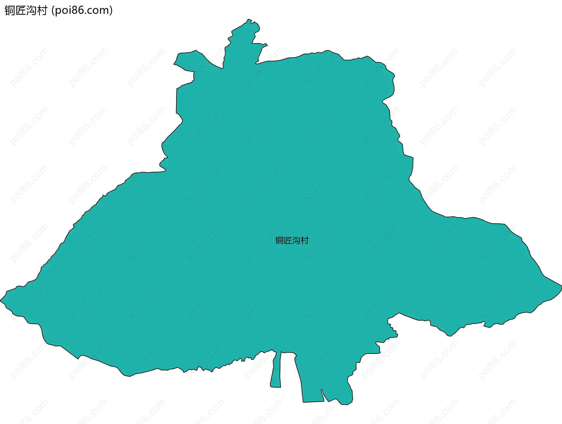 铜匠沟村边界地图