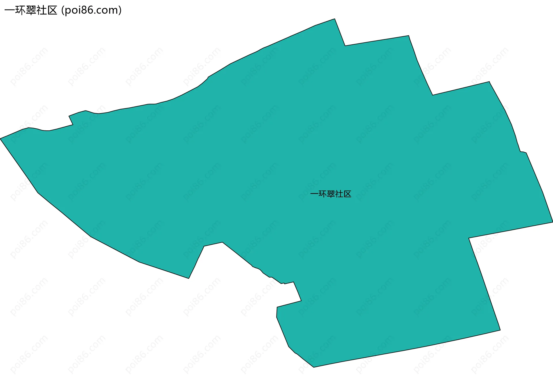 一环翠社区边界地图