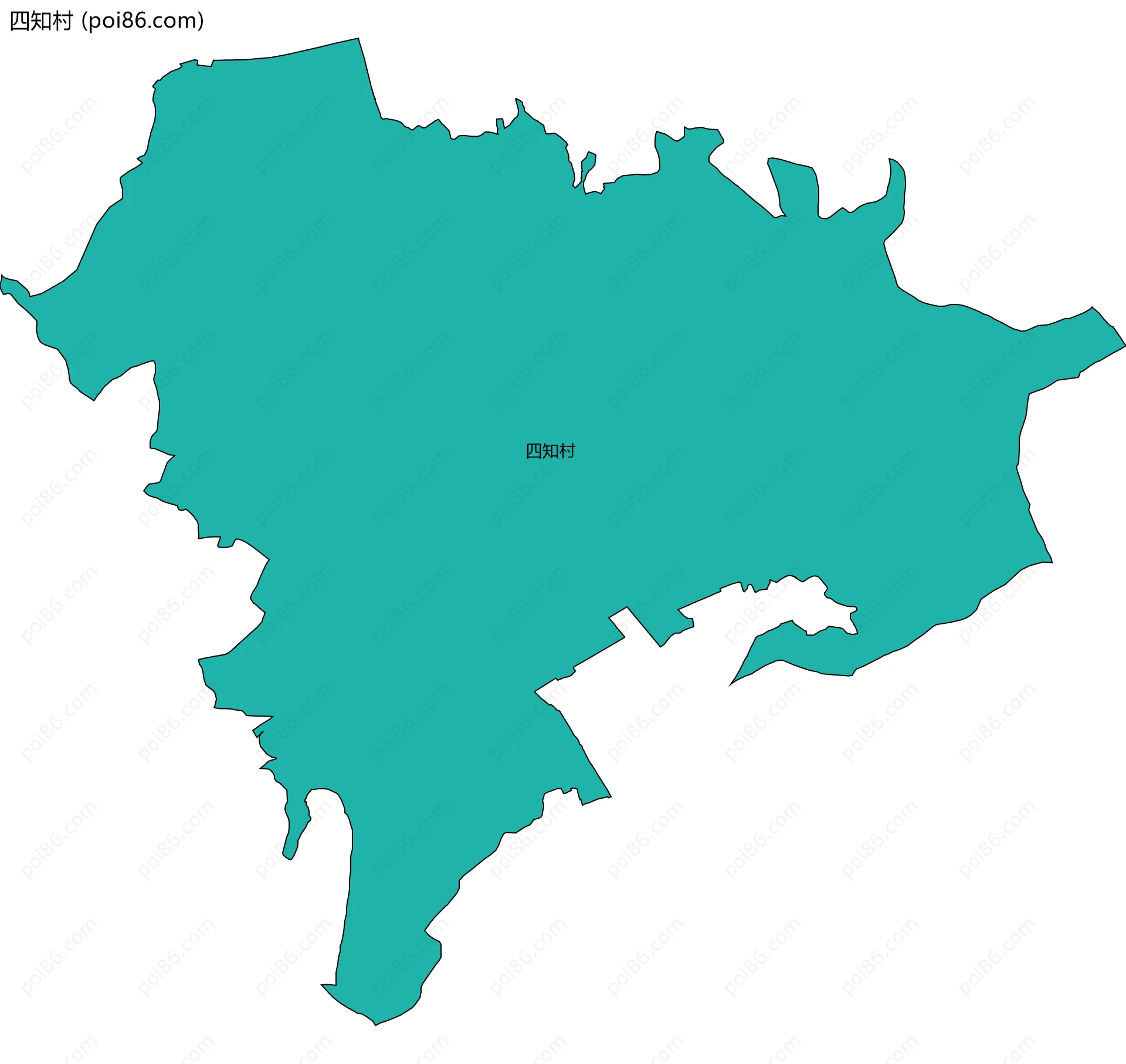 四知村边界地图