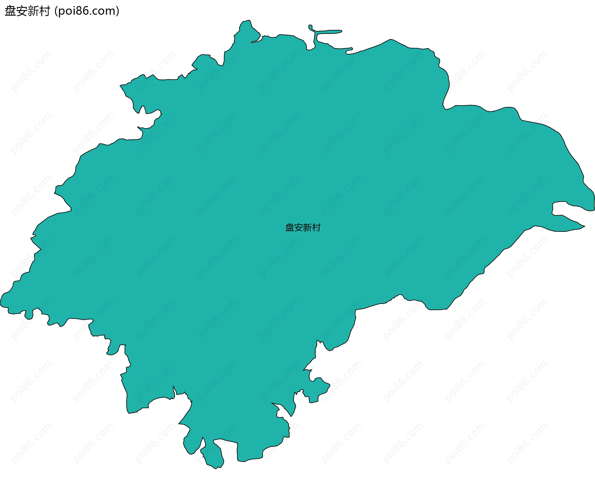 盘安新村边界地图