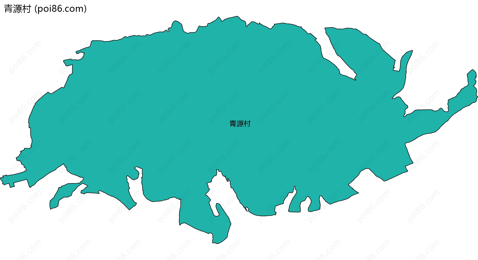青源村边界地图
