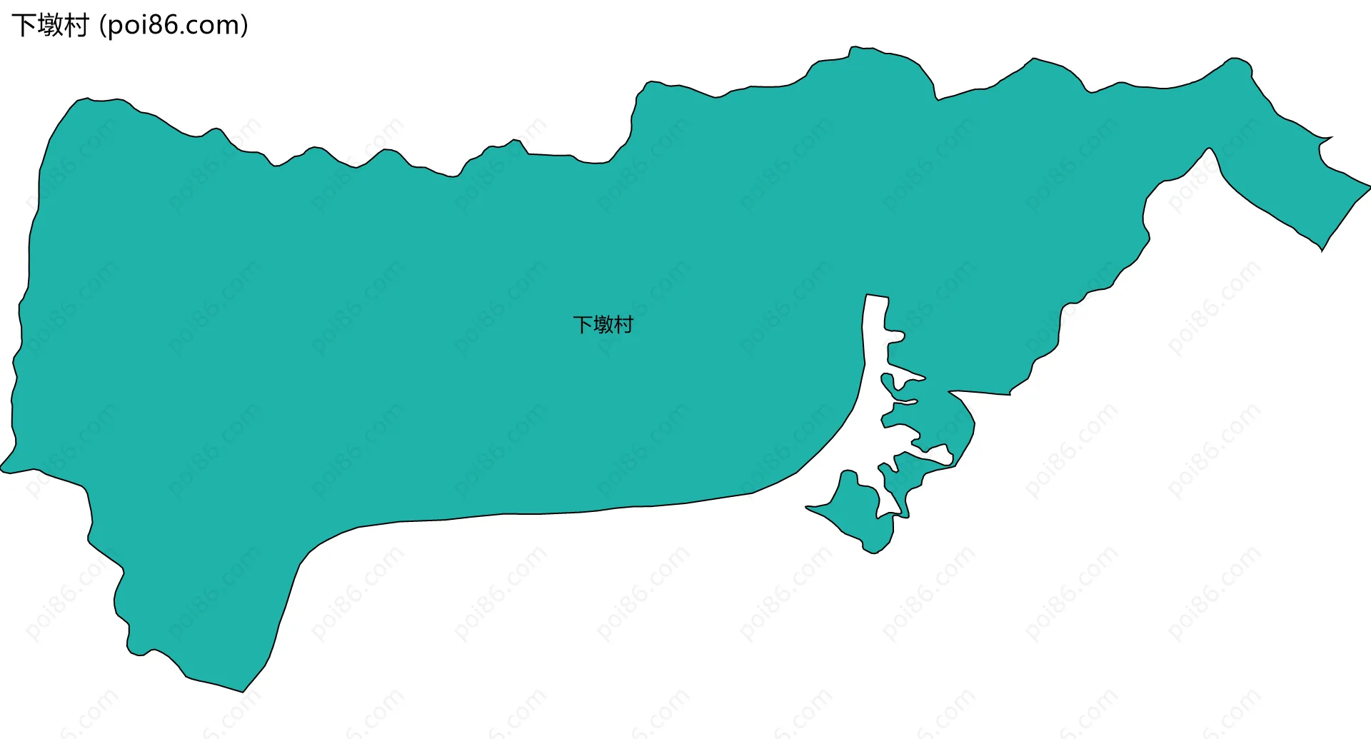 下墩村边界地图