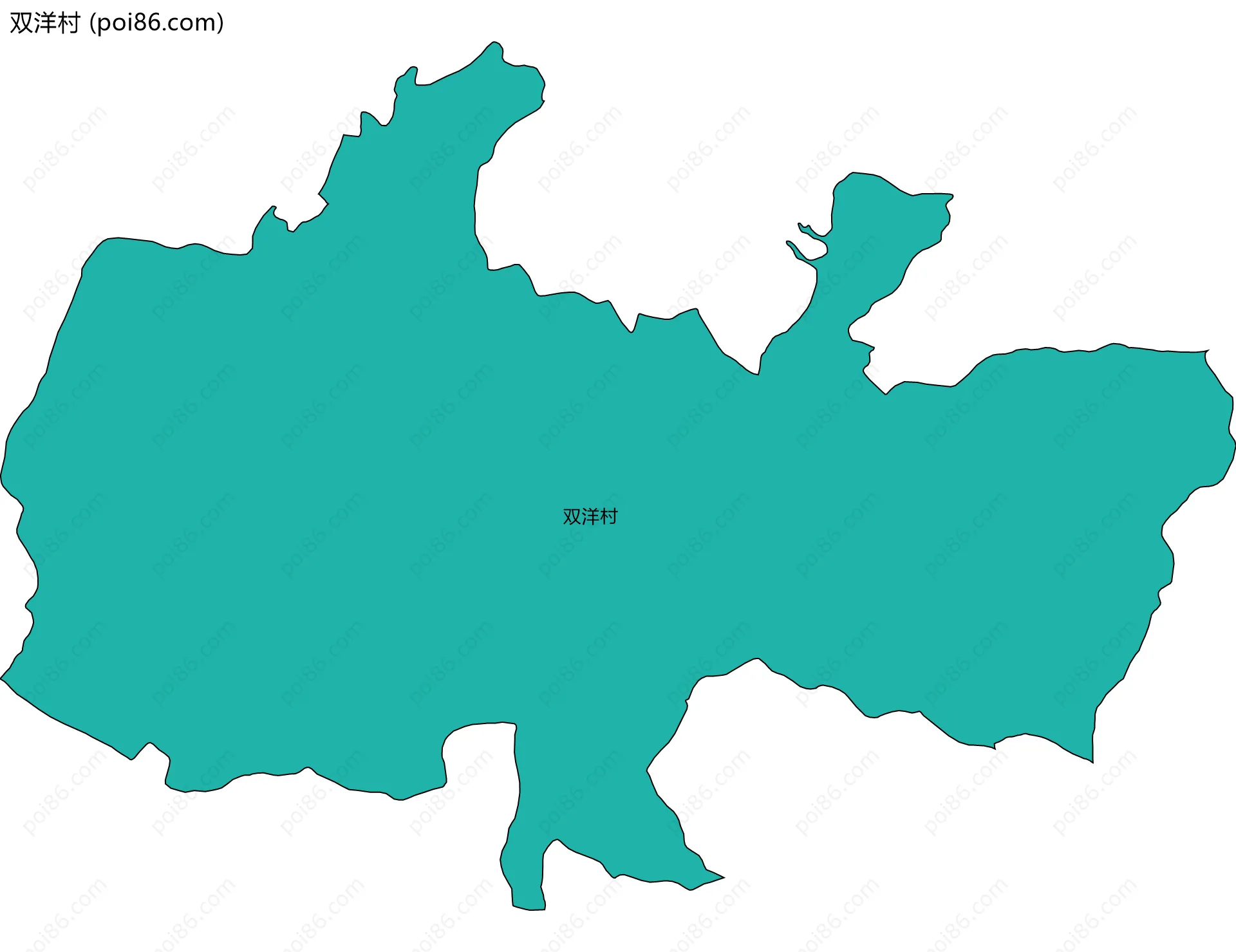 双洋村边界地图