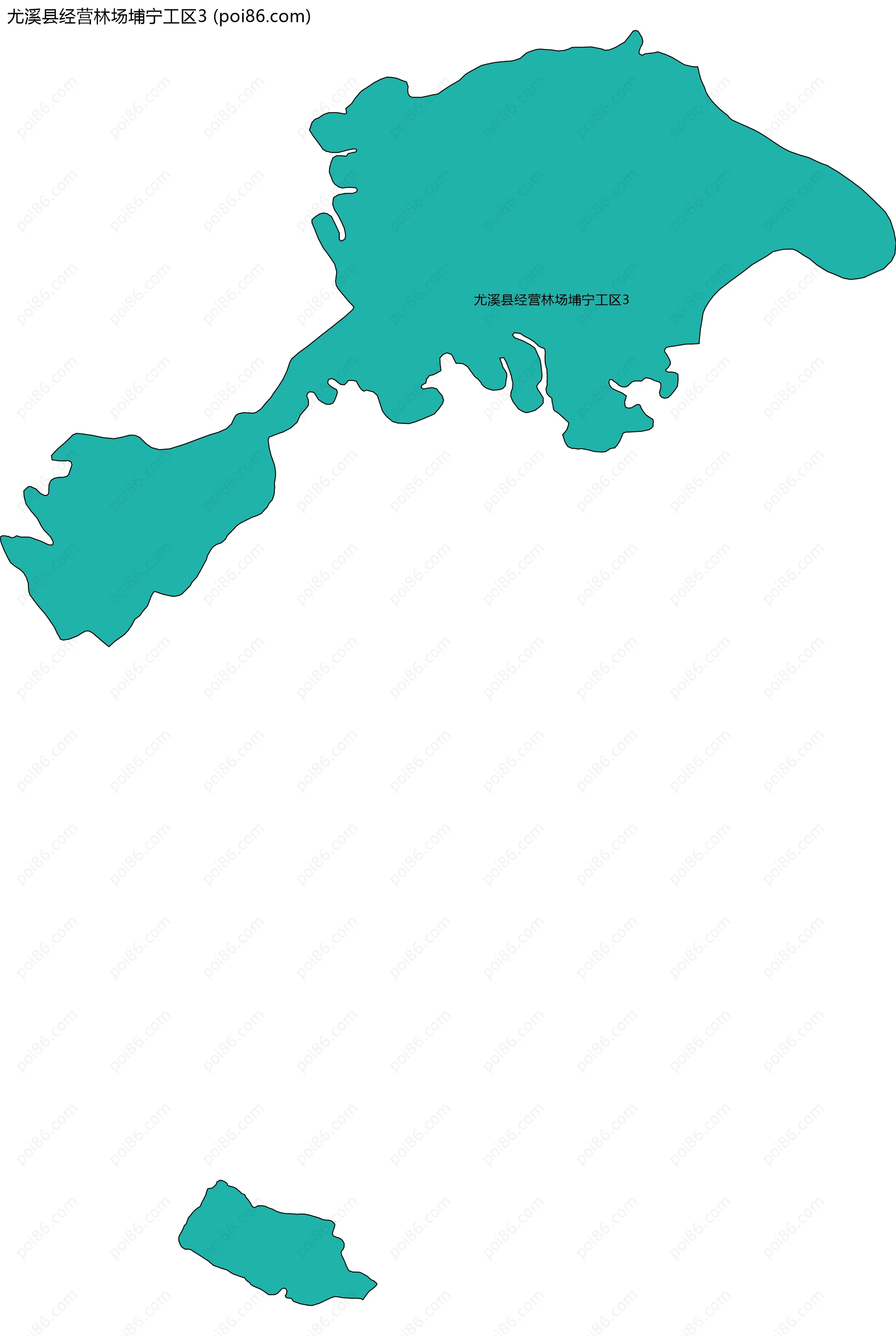 尤溪县经营林场埔宁工区3边界地图