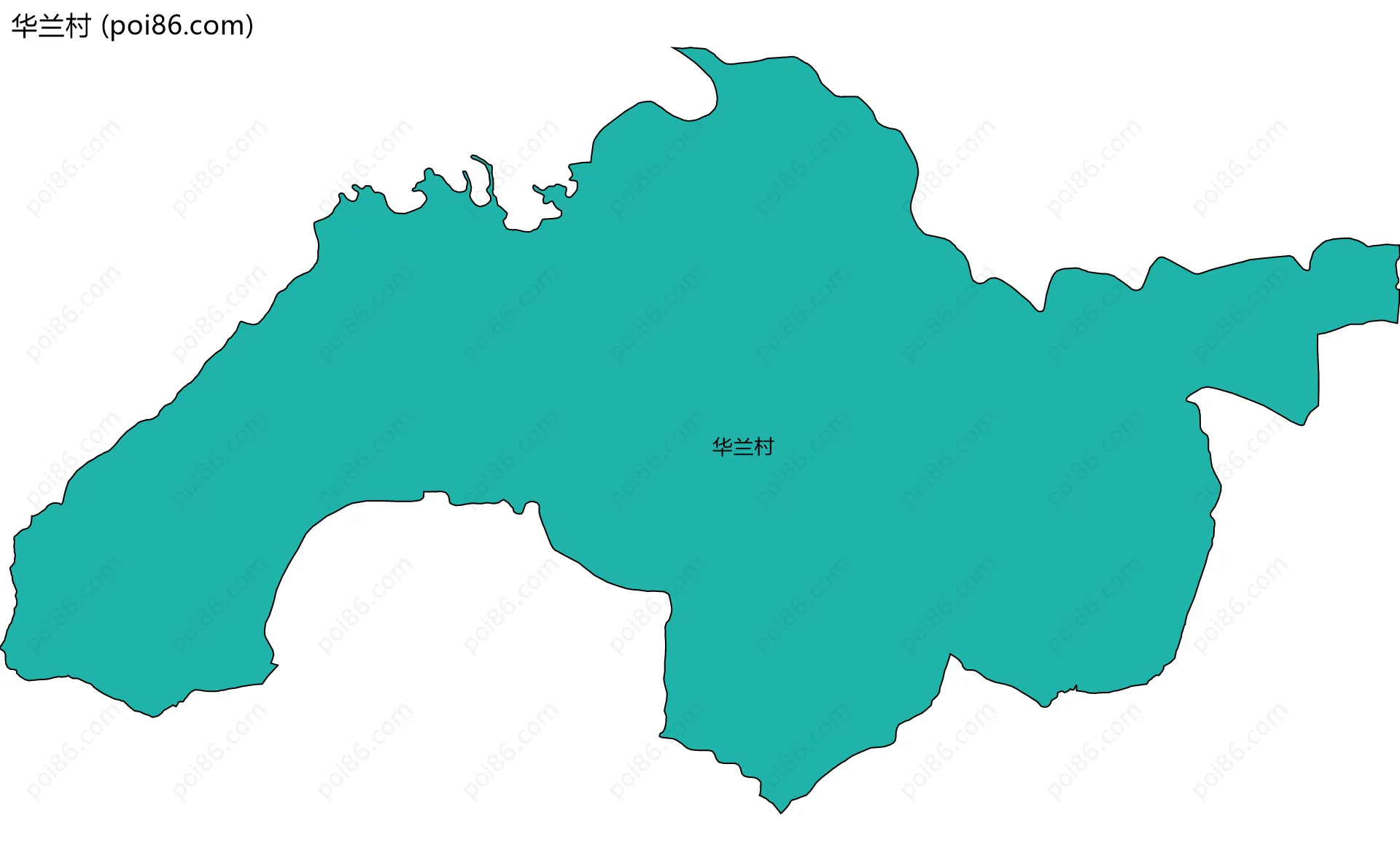 华兰村边界地图