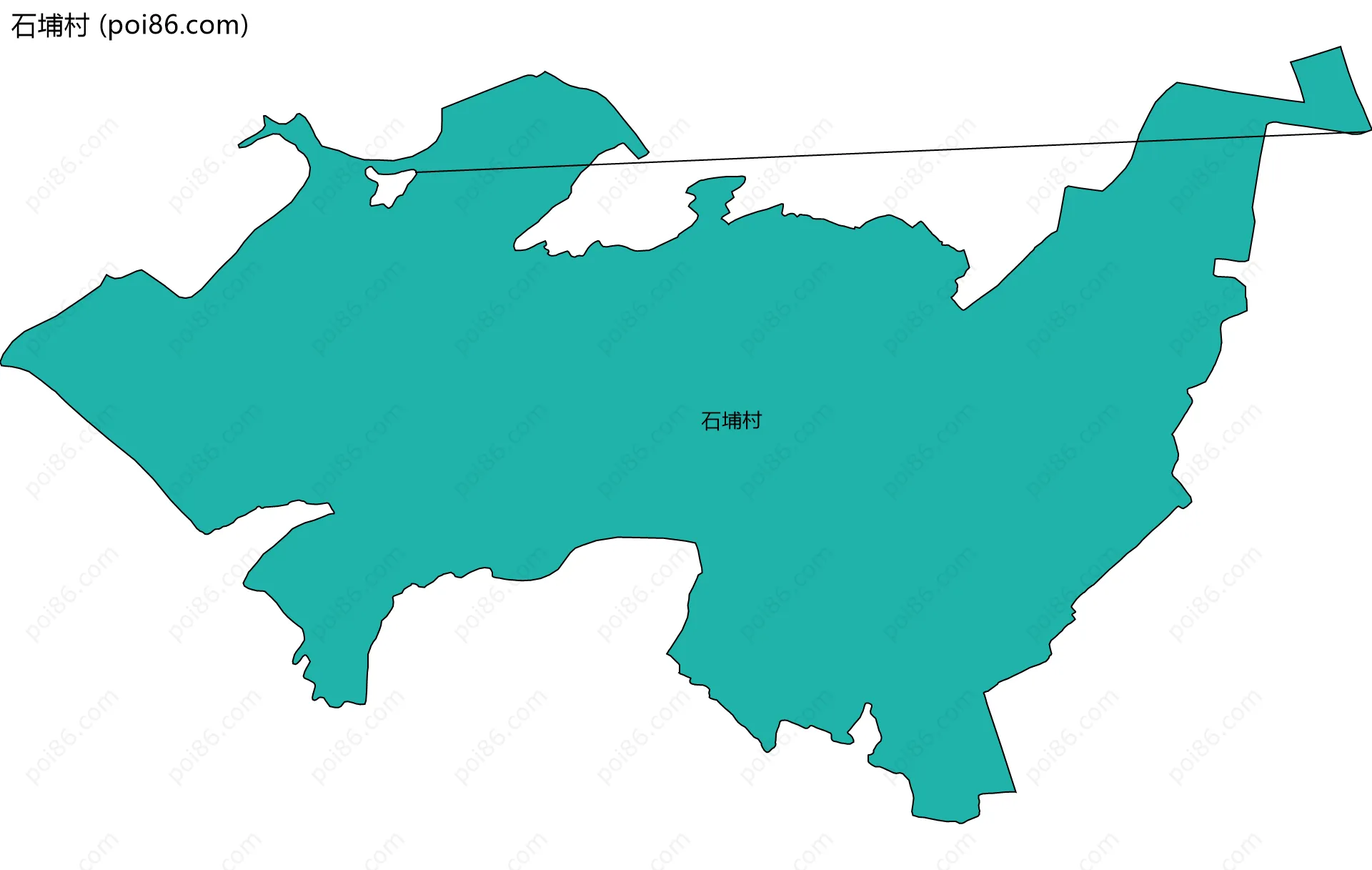 石埔村边界地图