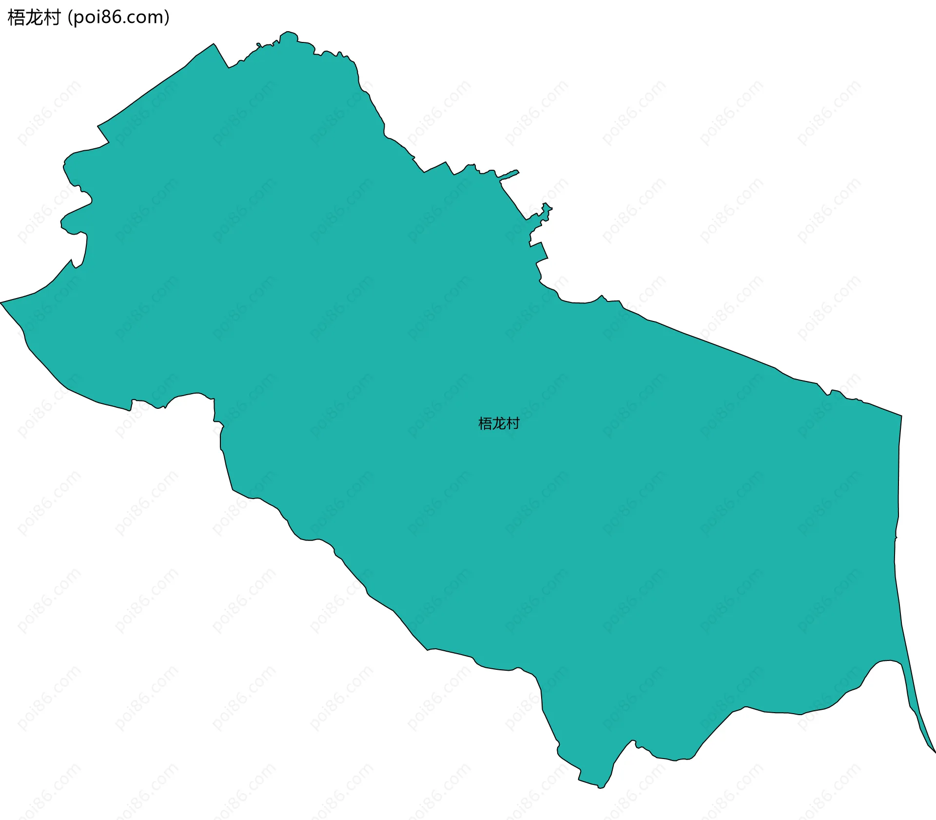 梧龙村边界地图