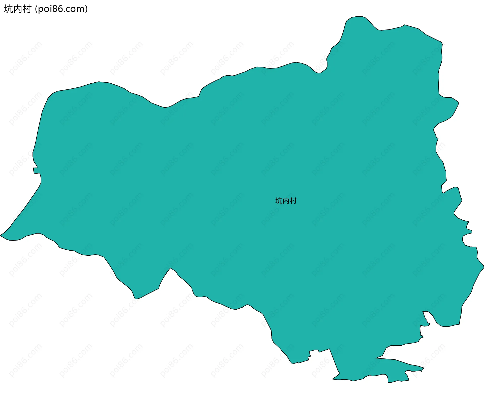 坑内村边界地图