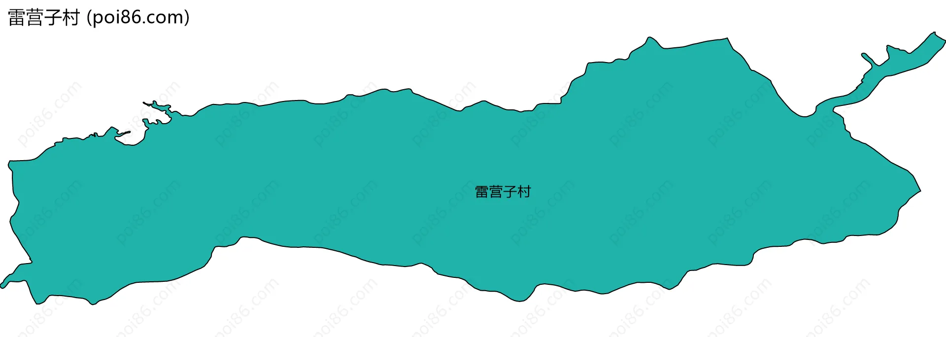 雷营子村边界地图
