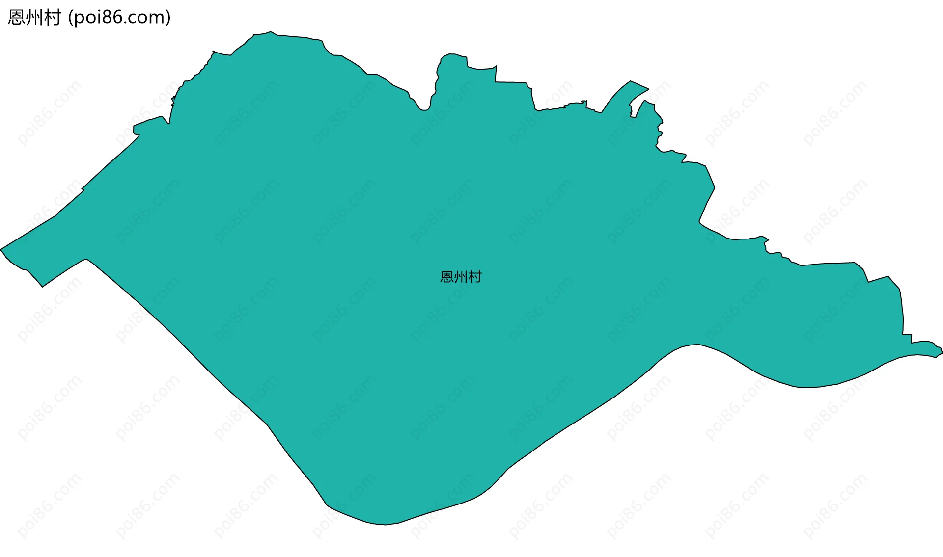 恩州村边界地图