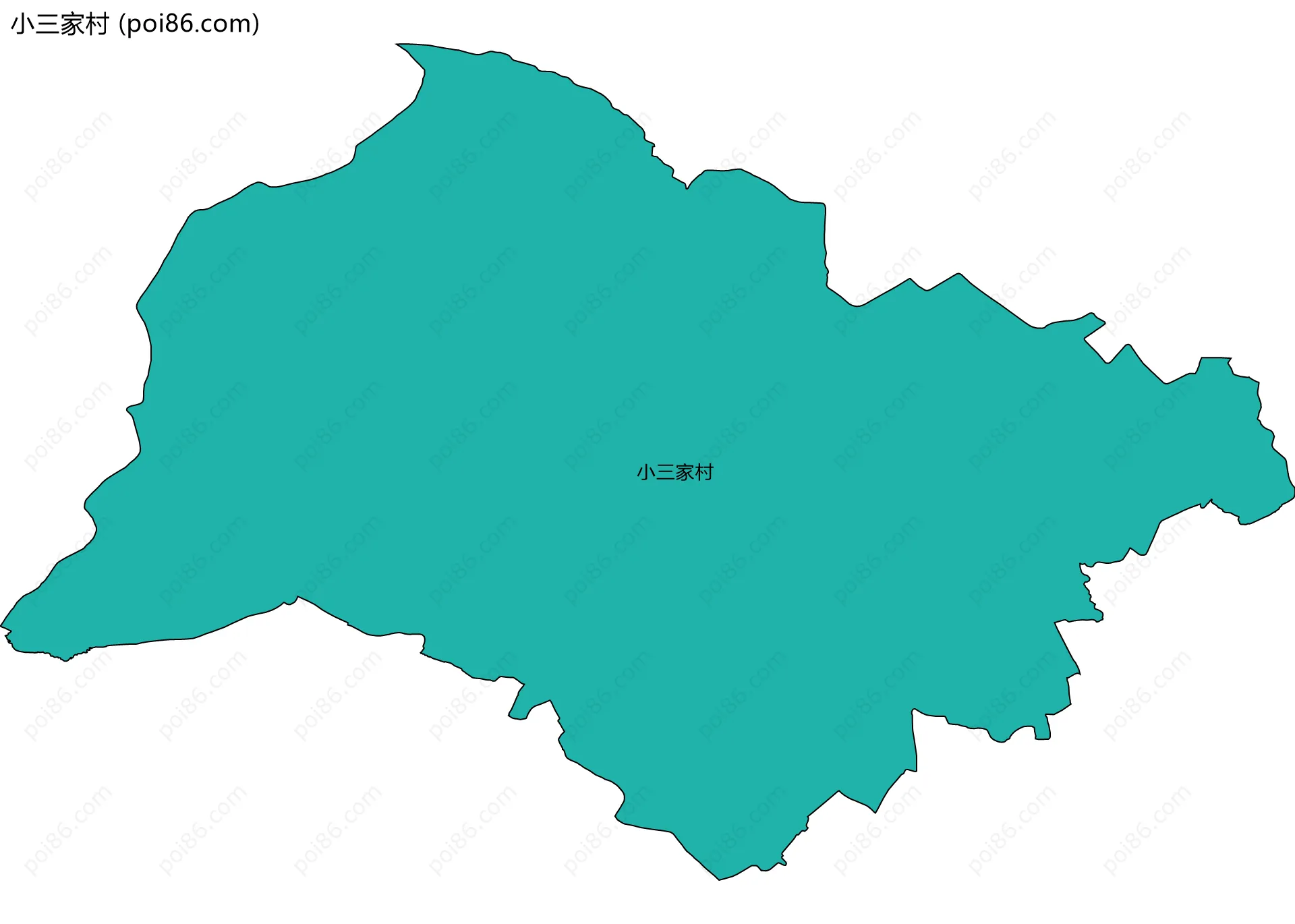 小三家村边界地图