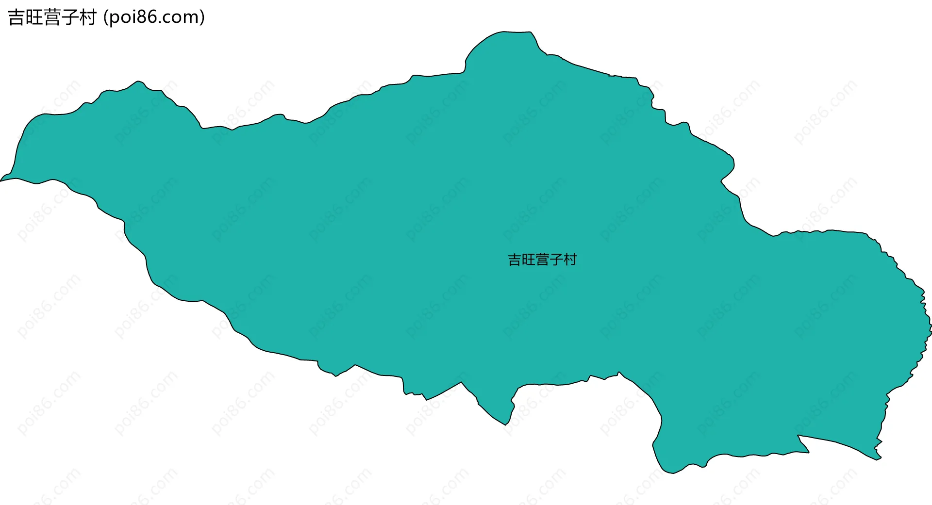吉旺营子村边界地图