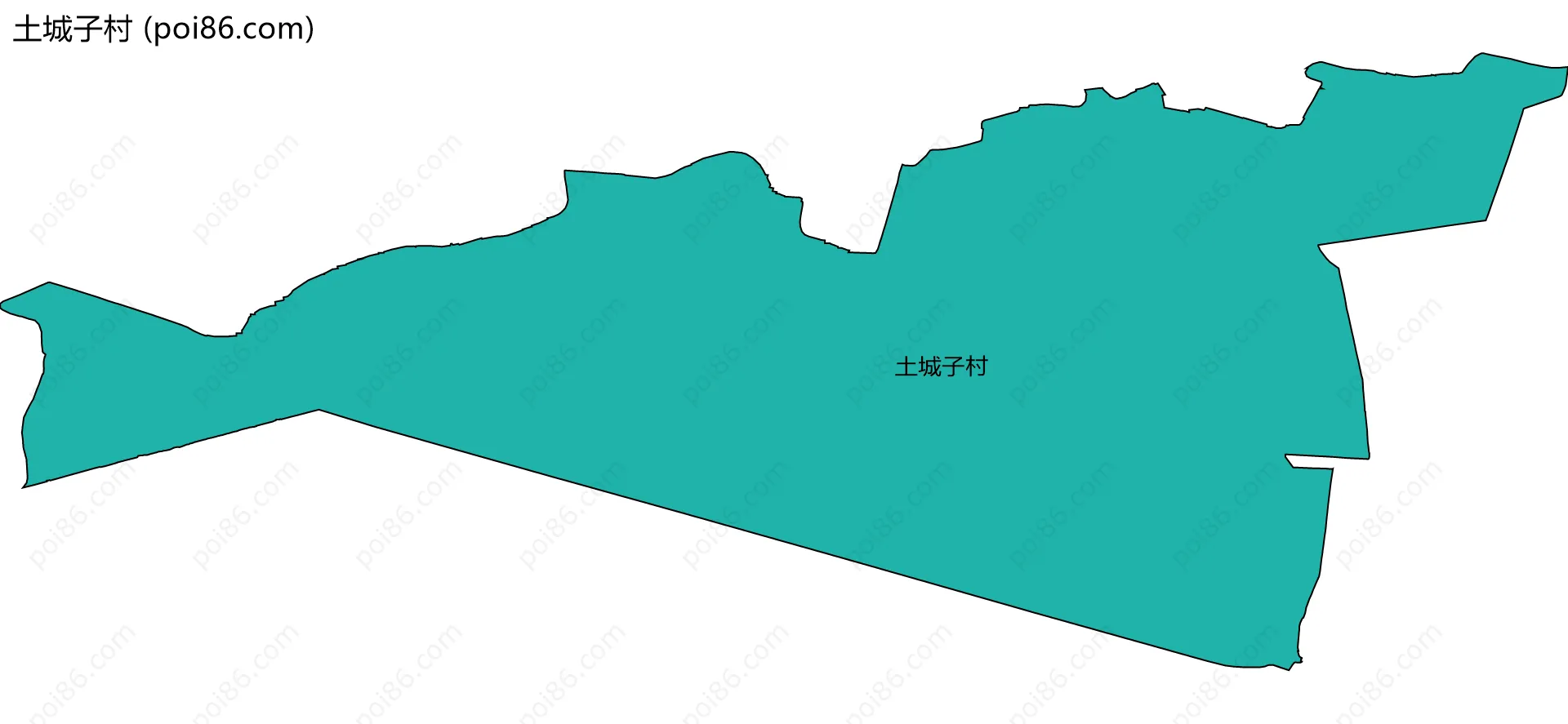 土城子村边界地图