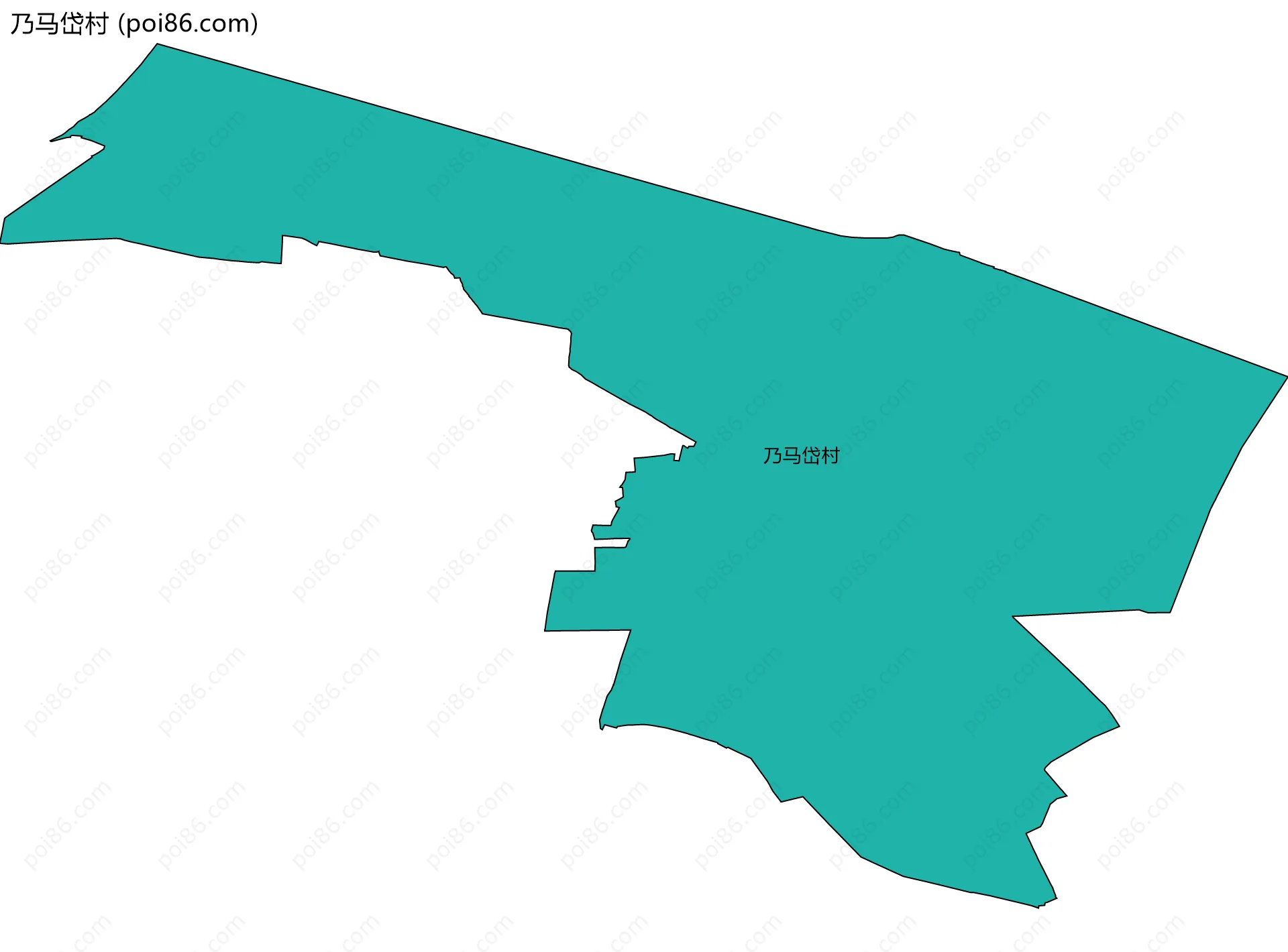 乃马岱村边界地图
