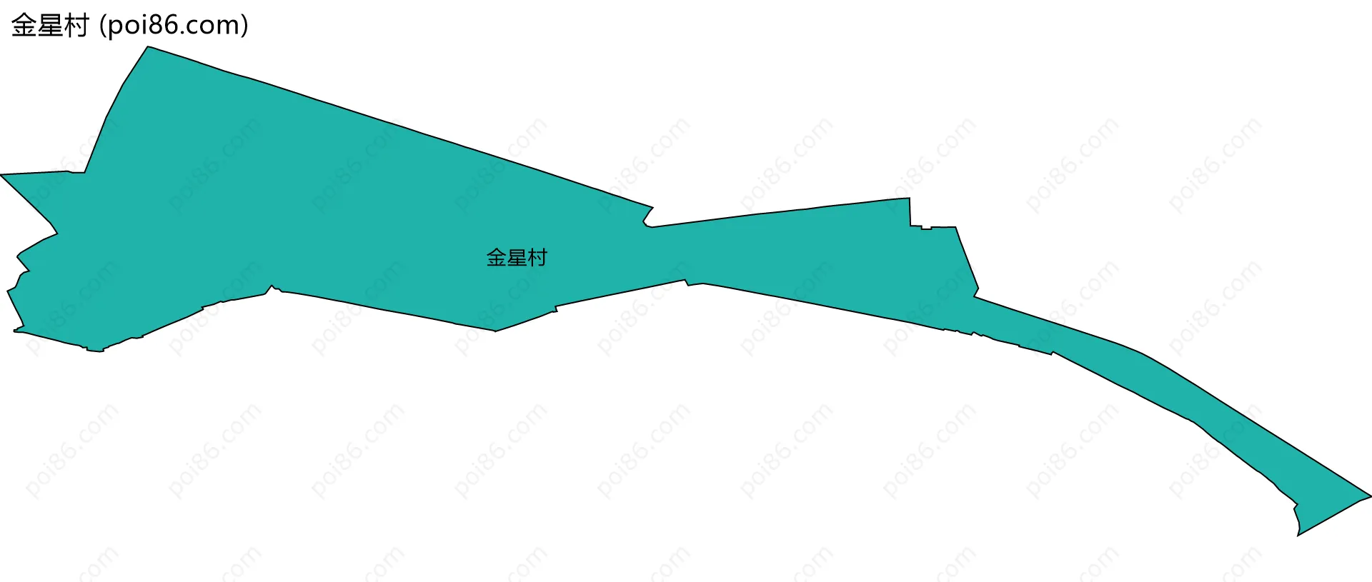 金星村边界地图
